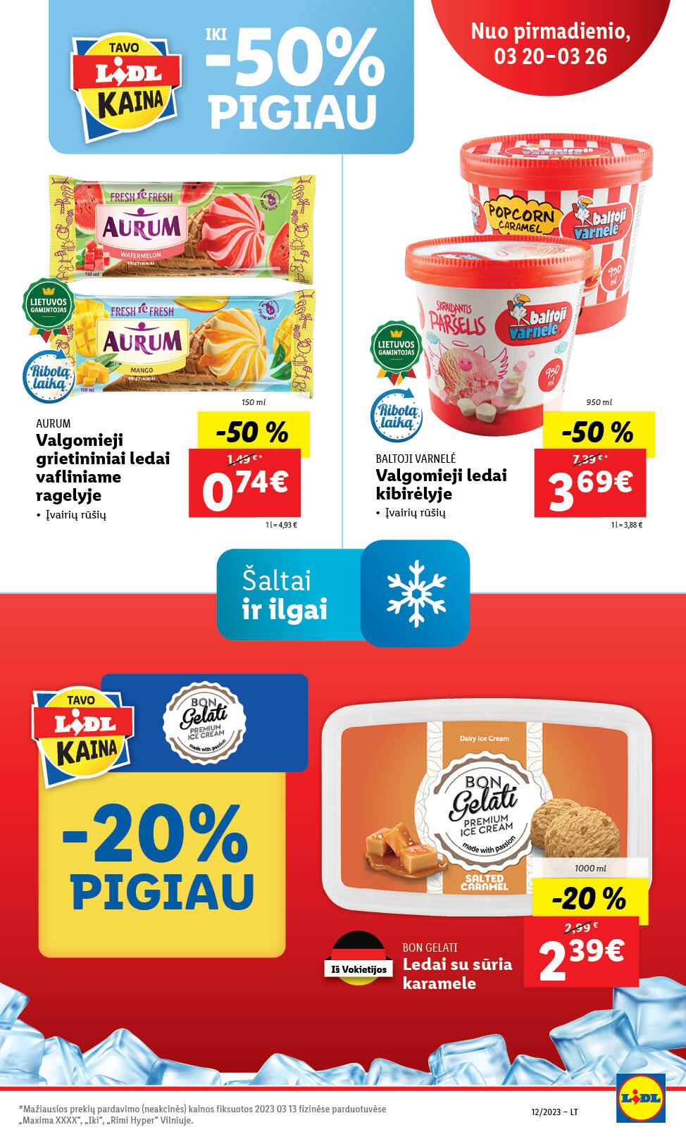 LIDL akcijų ir nuolaidų leidinys 2023.03.20 - 2023.03.26
