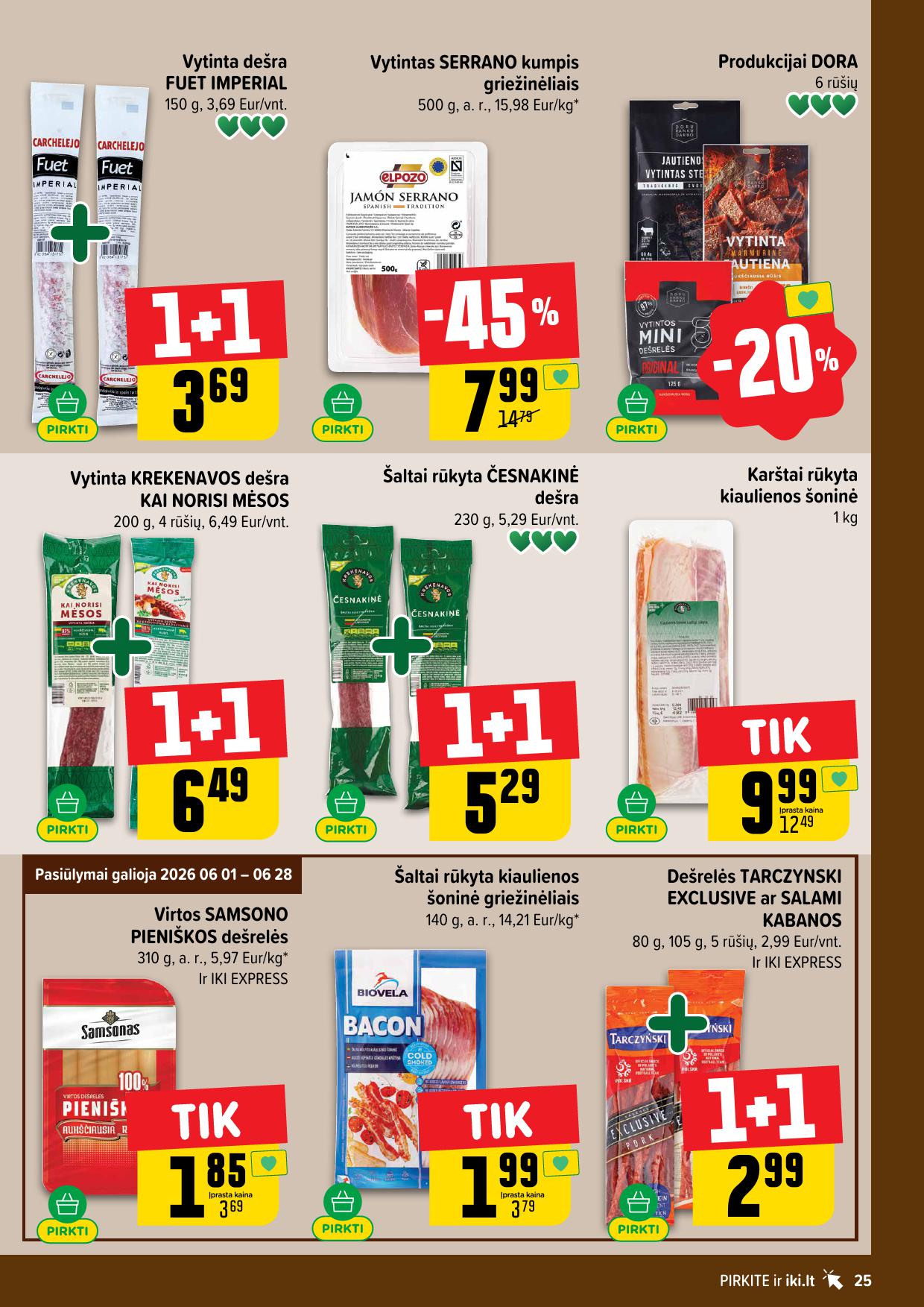 IKI SAVAITĖLĖ akcijų ir nuolaidų leidinys Nr.24 2026.06.08 - 2026.06.14