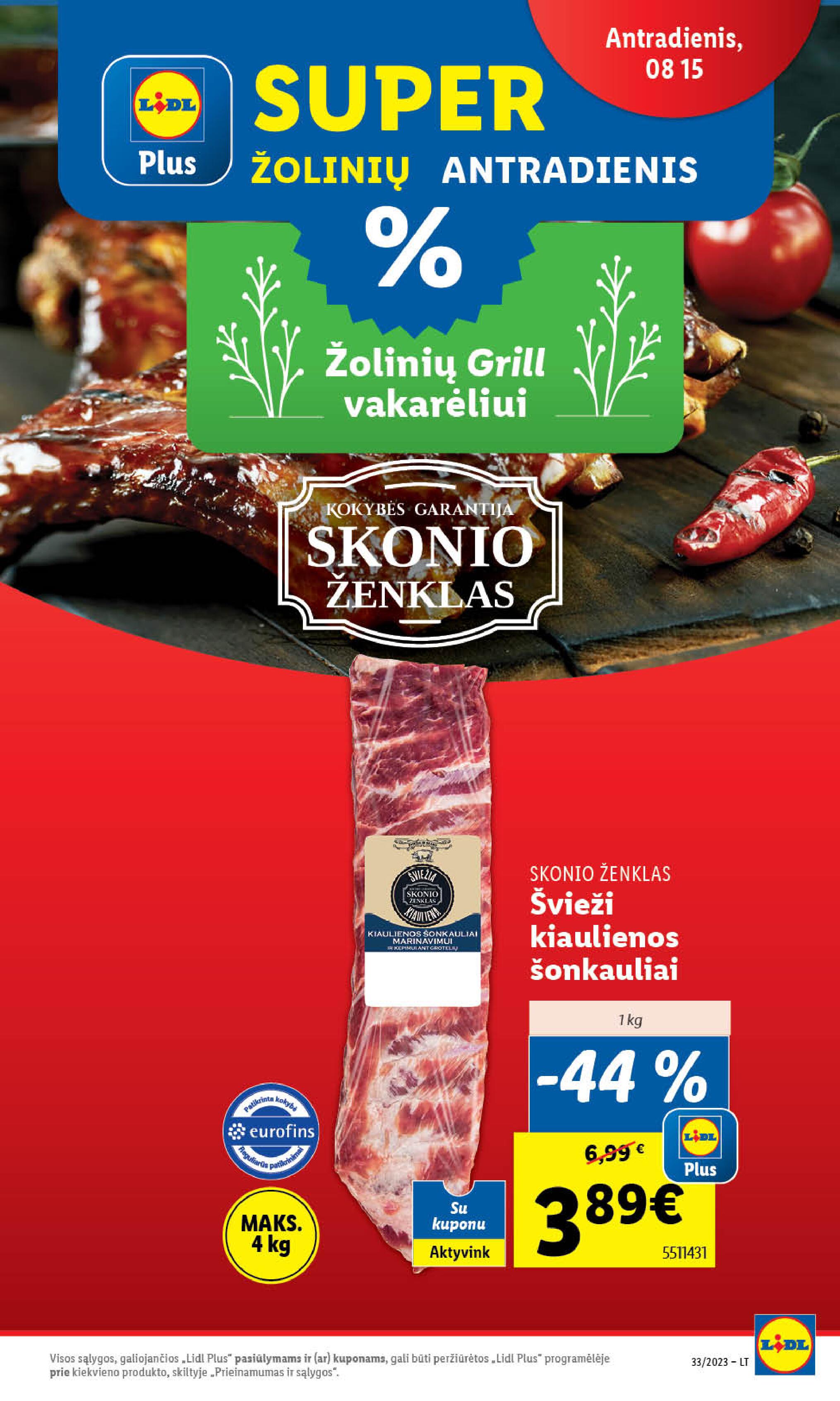 Naujausias LIDL kaininis katalogas 2023.08.14 - 2023.08.20