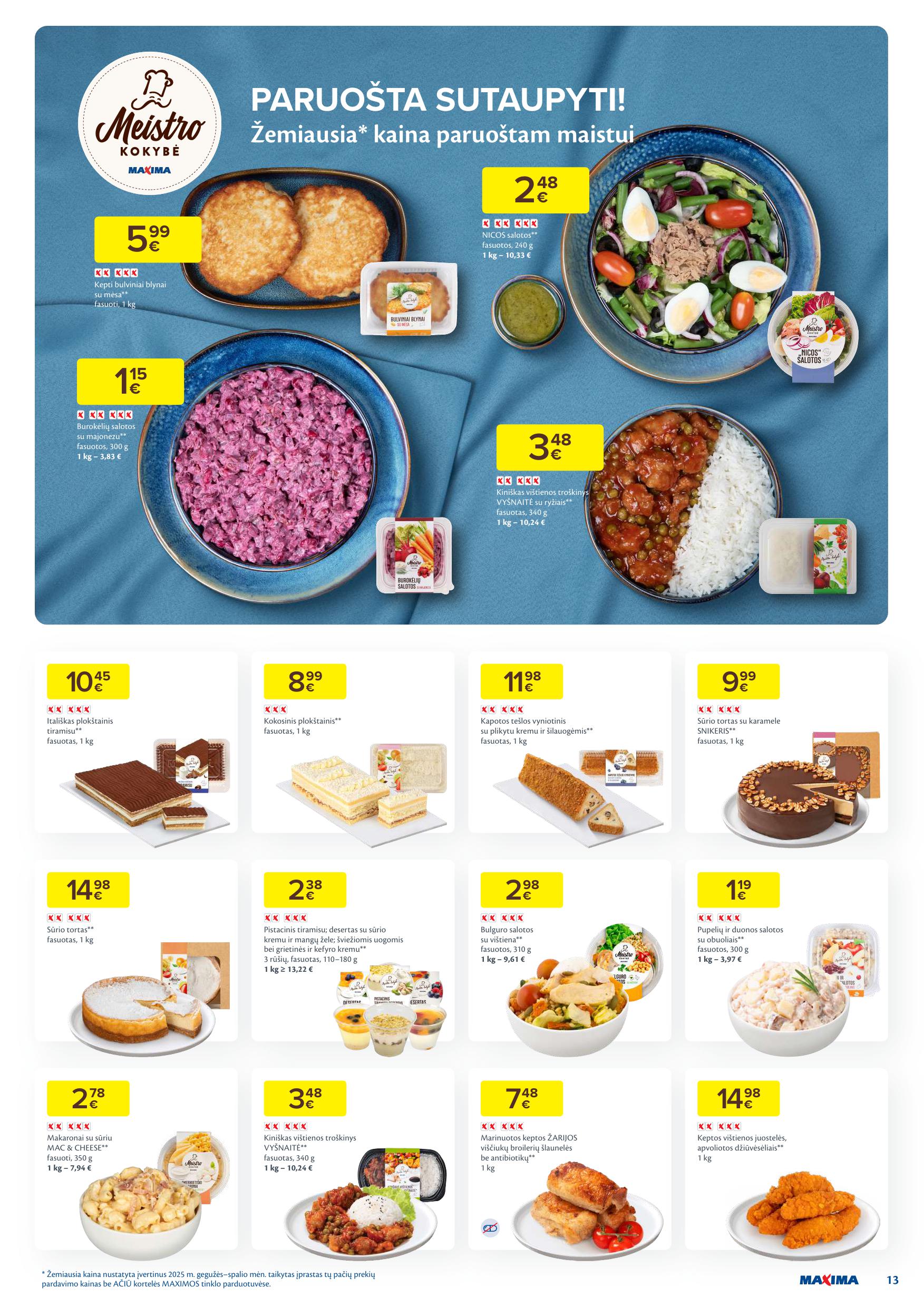 Naujausias MAXIMA kaininis katalogas 2025.12.09 - 2025.12.15