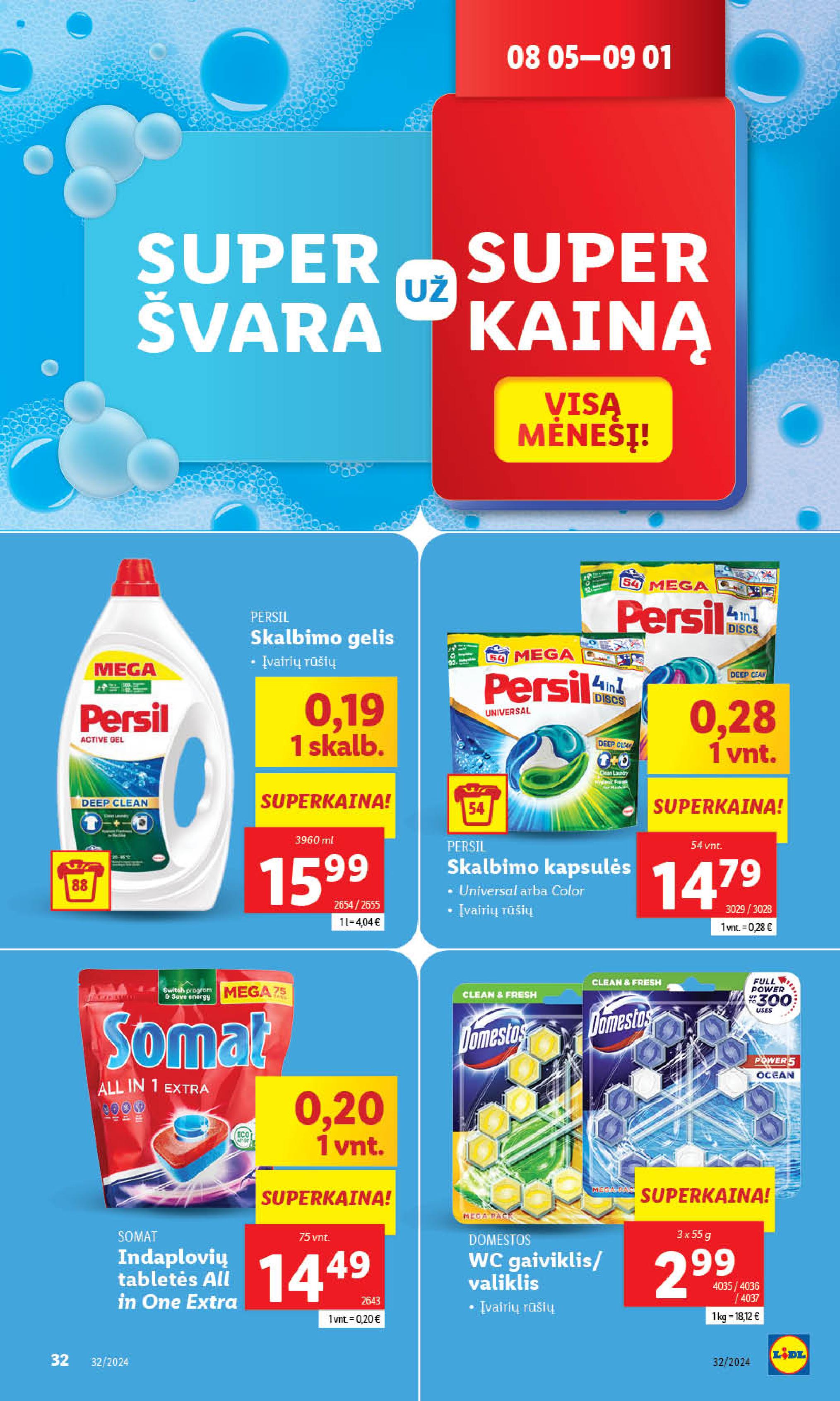 Naujausias LIDL kaininis katalogas 2024.08.05 - 2024.08.11