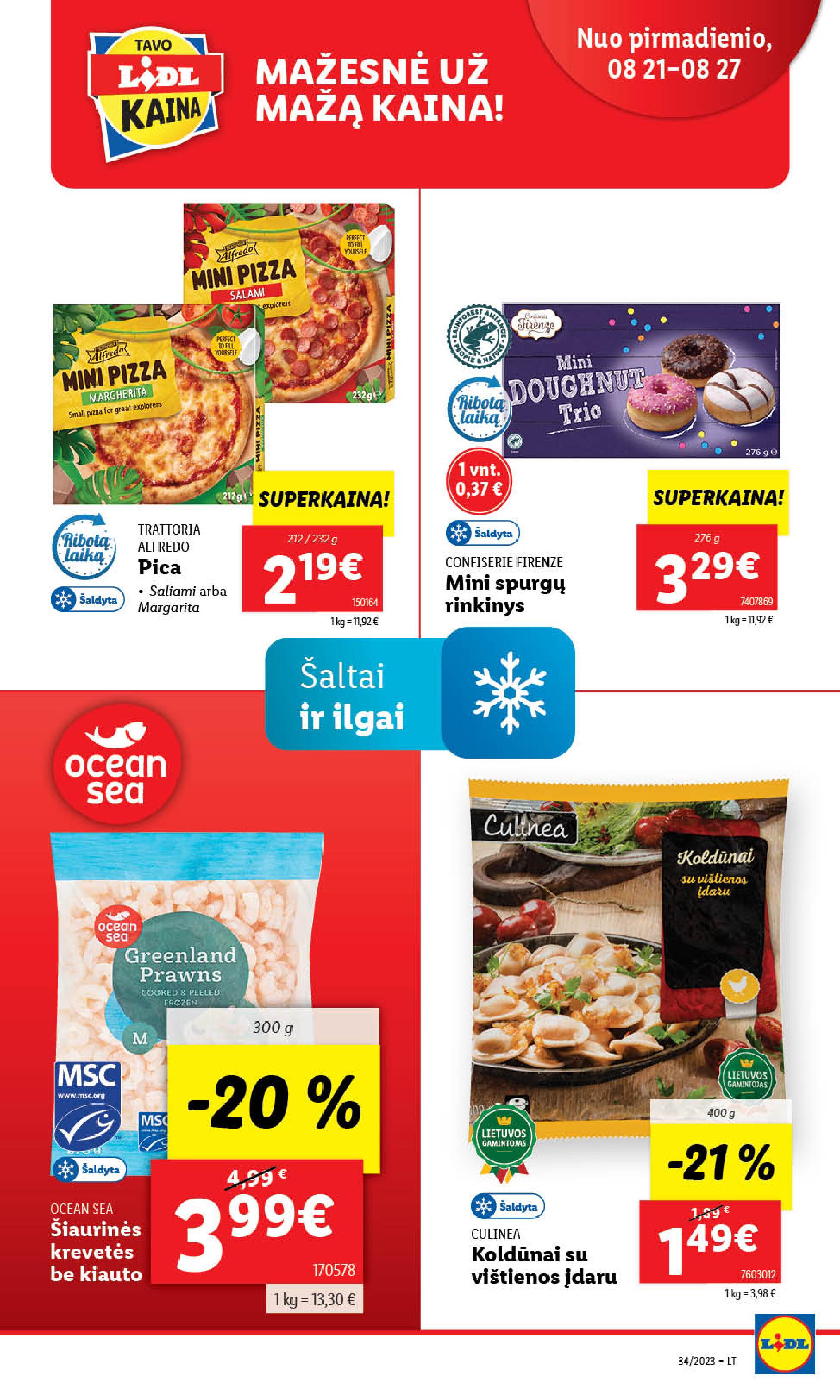 Naujausias LIDL kaininis katalogas 2023.08.21 - 2023.08.27
