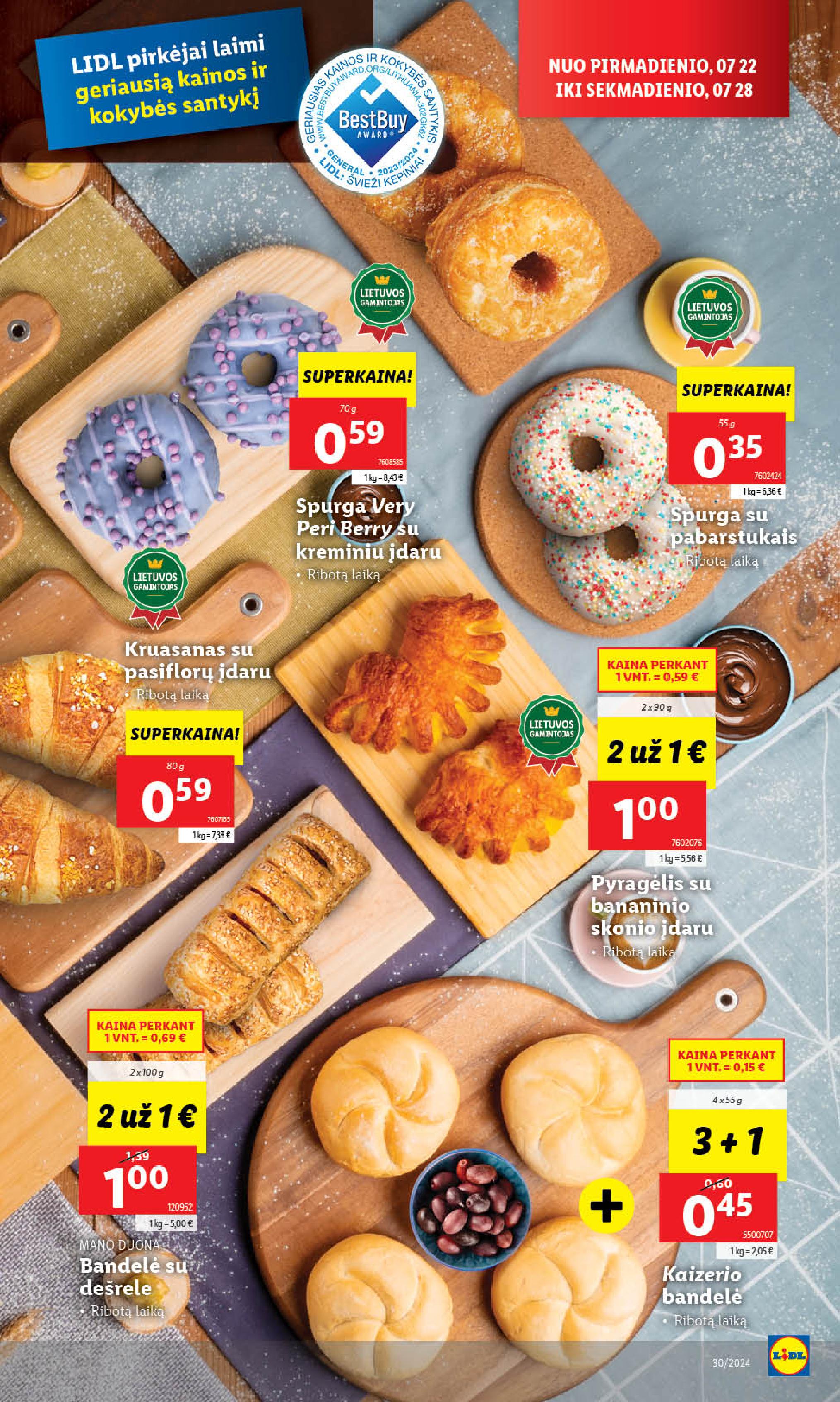 Naujausias LIDL kaininis katalogas 2024.07.22 - 2024.07.28