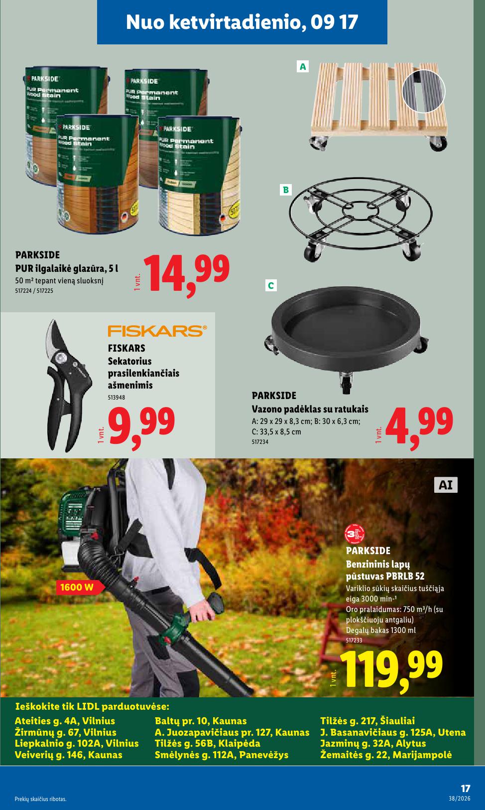 LIDL ne maisto prekių leidinys 2026.09.14 - 2026.09.20