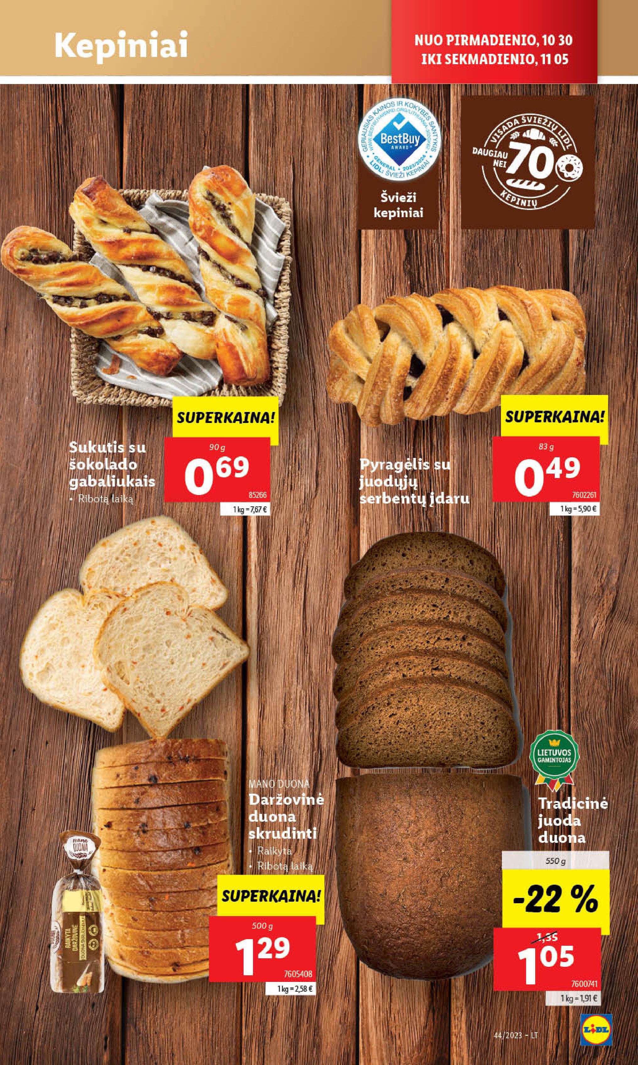 Naujausias LIDL kaininis katalogas 2023.10.30 - 2023.11.05