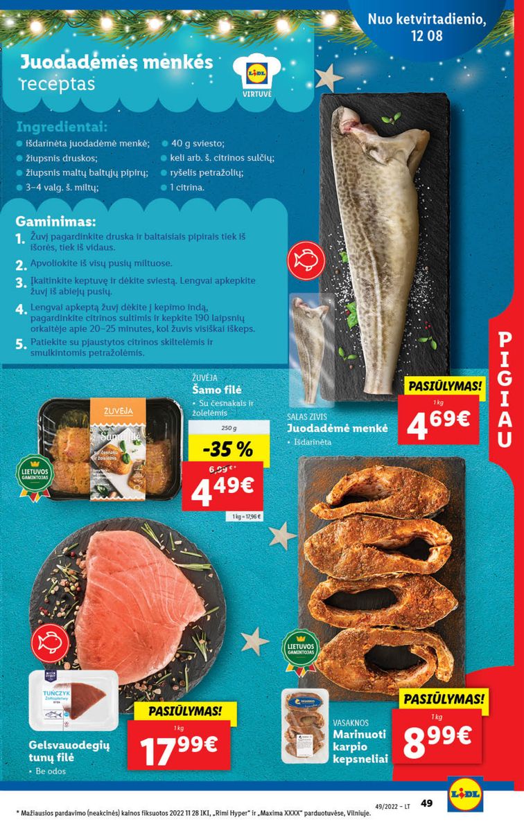 Naujausias LIDL kaininis katalogas 2022.12.05 - 2022.12.11