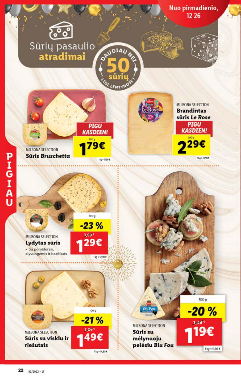 Naujausias LIDL kaininis katalogas 2022.12.26 - 2023.01.01