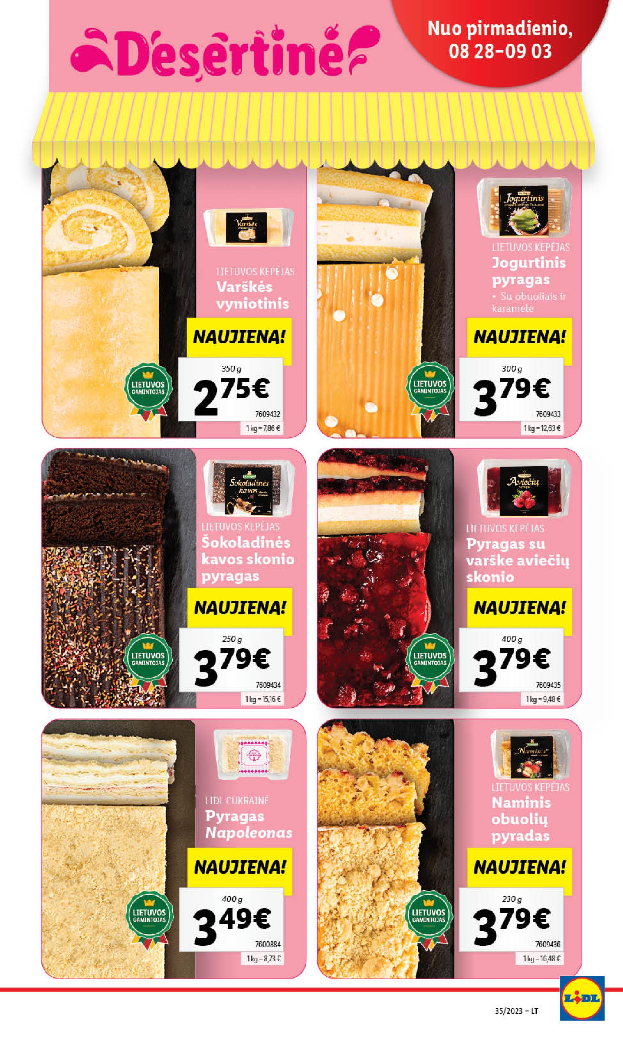 Naujausias LIDL kaininis katalogas 2023.08.28 - 2023.09.03