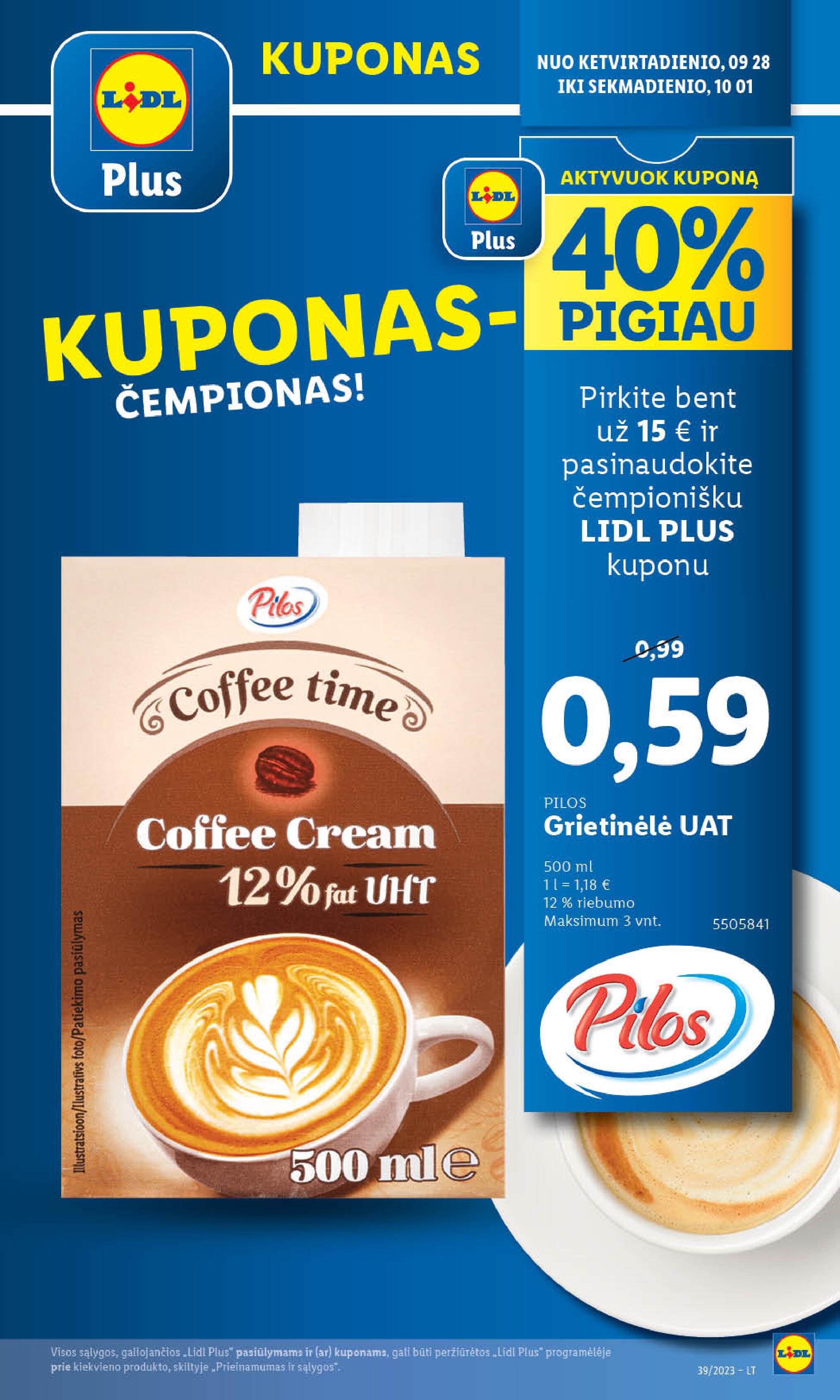 Naujausias LIDL kaininis katalogas 2023.09.25 - 2023.10.01