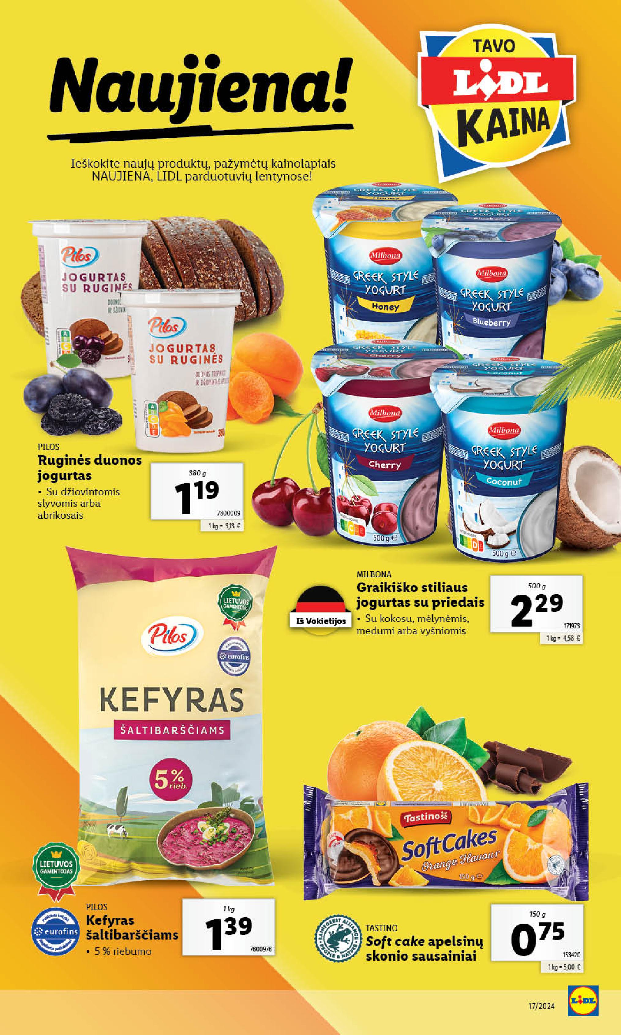 Naujausias LIDL kaininis katalogas 2024.04.22 - 2024.04.28