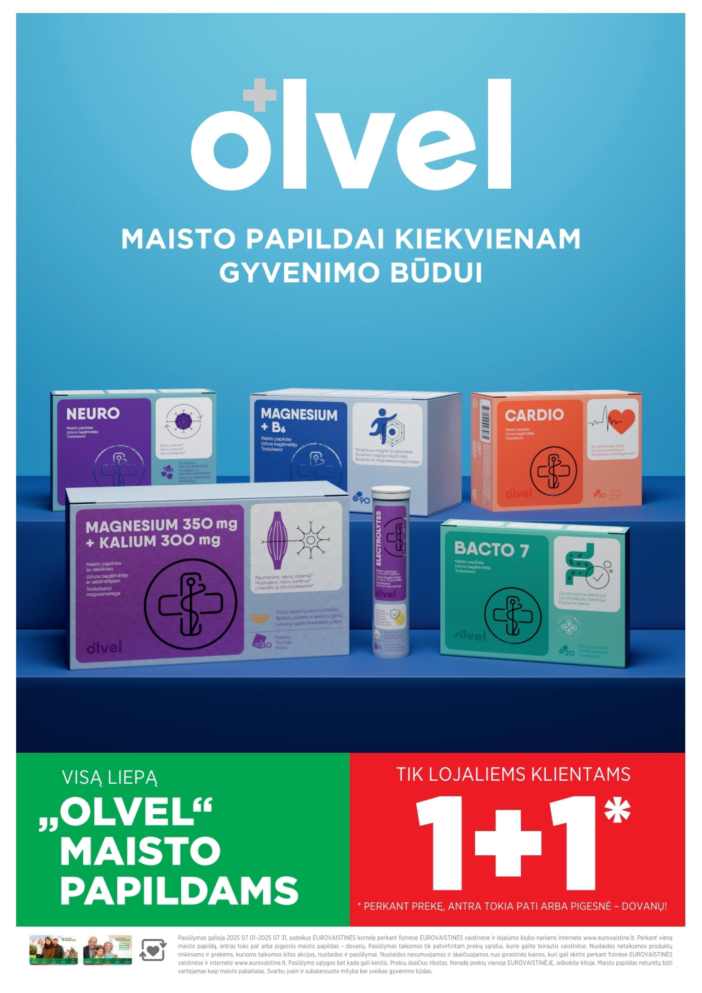 EUROVAISTINĖ akcijų ir nuolaidų leidinys 2025.07.01 - 2025.07.31