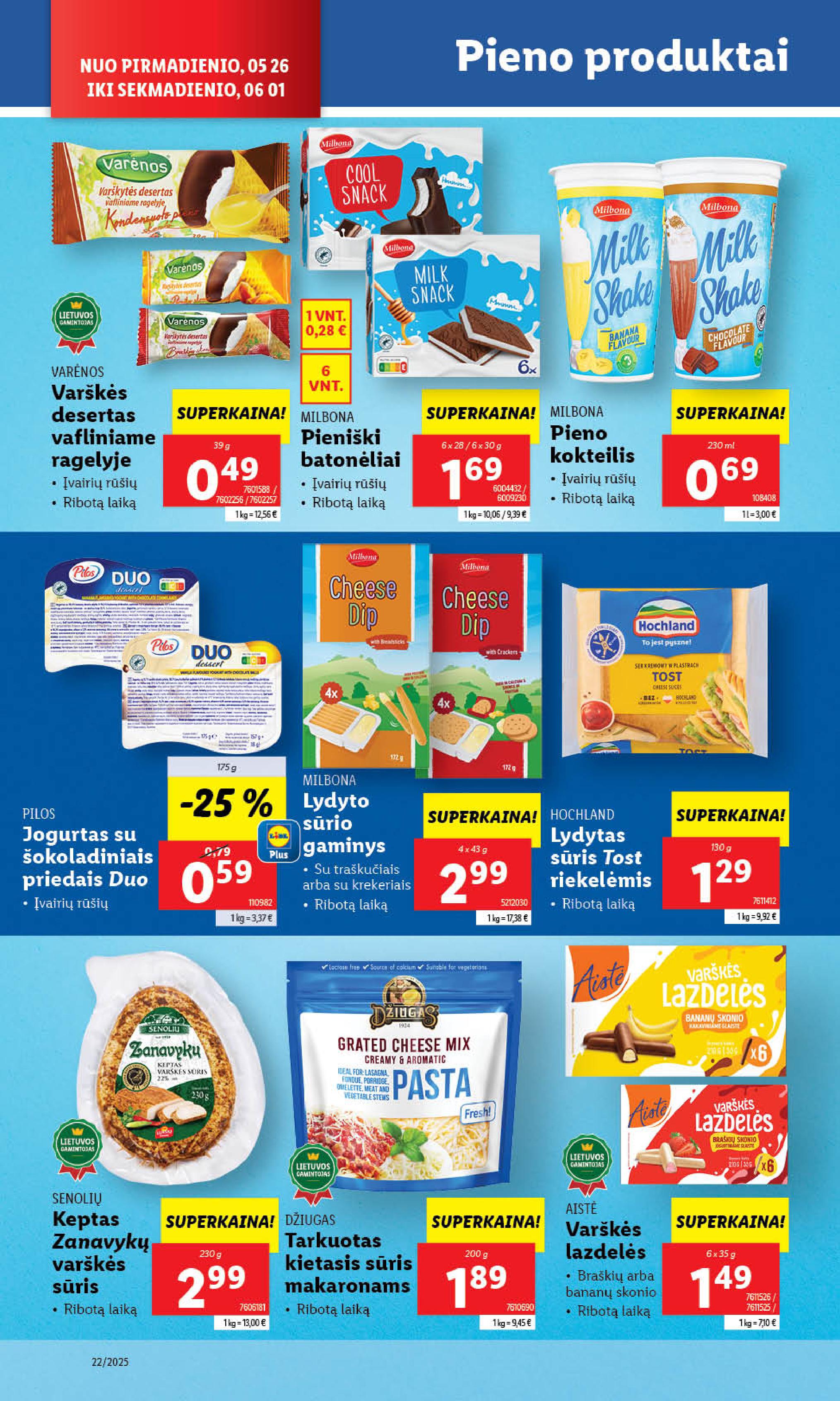 Naujausias LIDL kaininis katalogas 2025.05.26 - 2025.06.01
