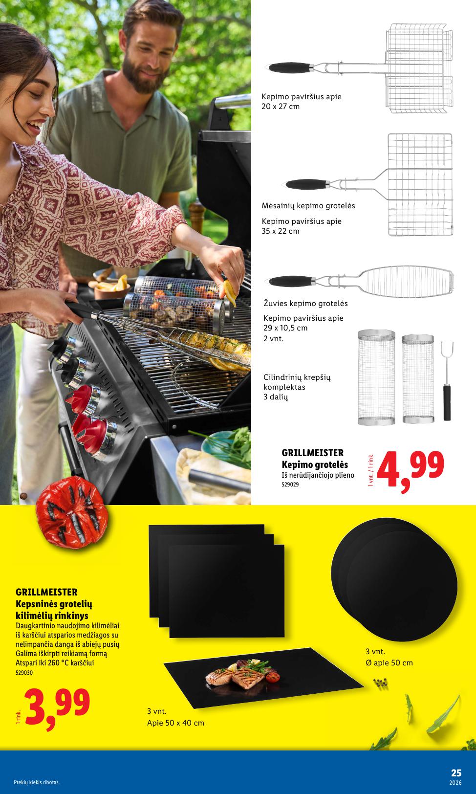 LIDL grilio katalogas "Grilis gardumo, kaina pigumo"