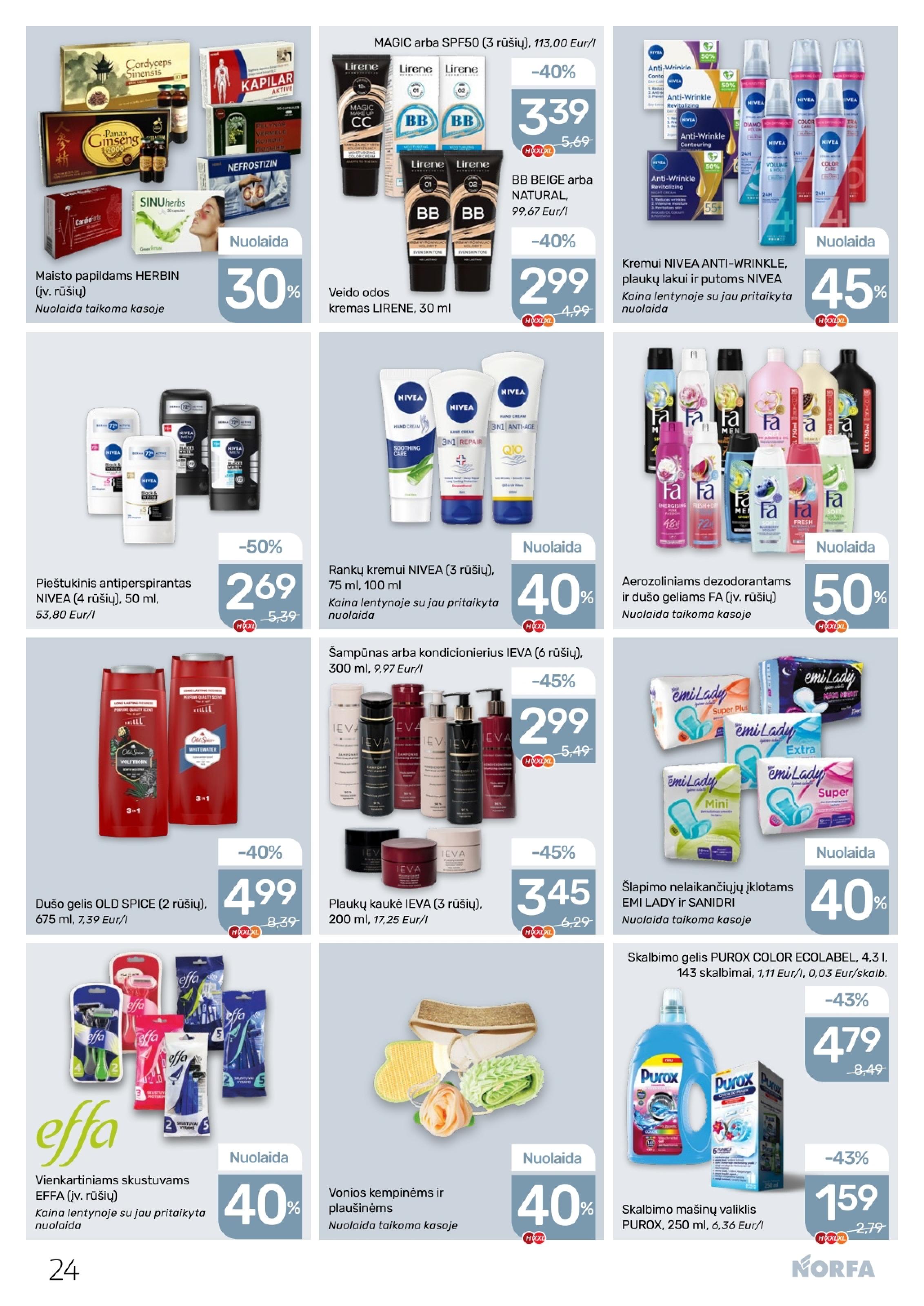 NORFA akcijų ir nuolaidų leidinys Nr.8 2026.04.16 - 2026.04.29