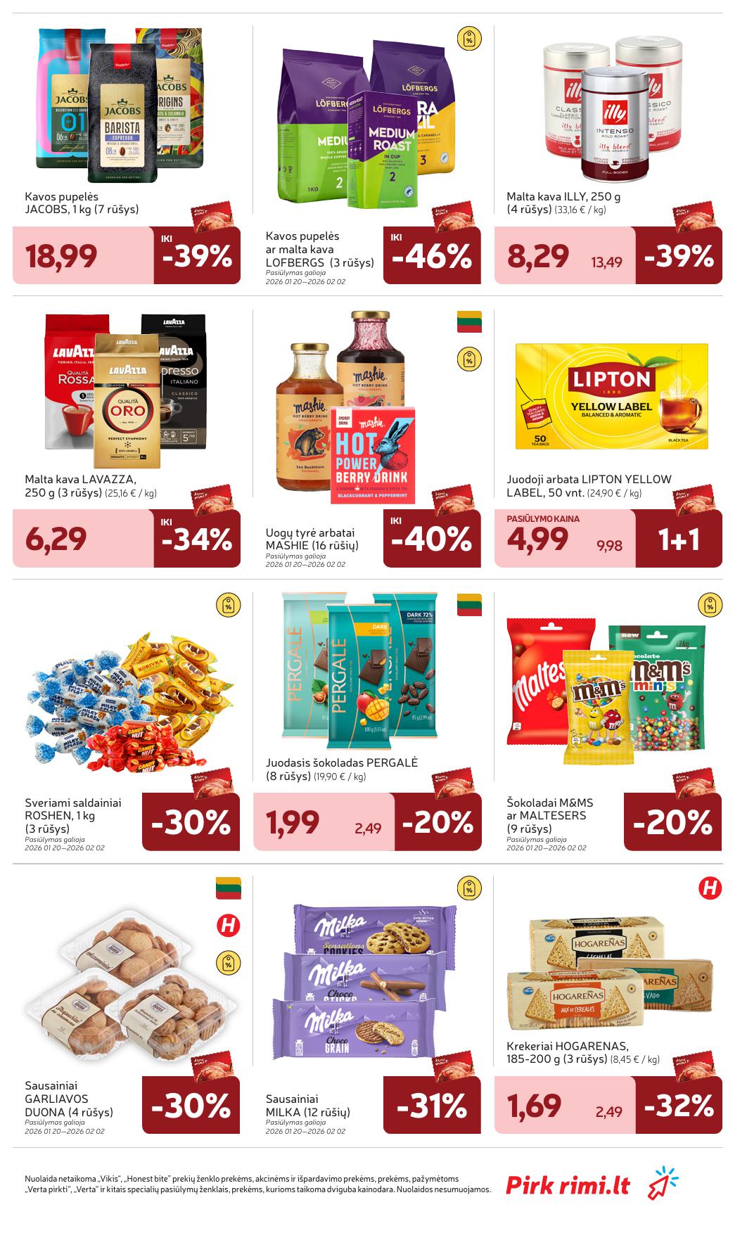 Naujausias RIMI kaininis katalogas 2026.01.27 - 2026.02.02