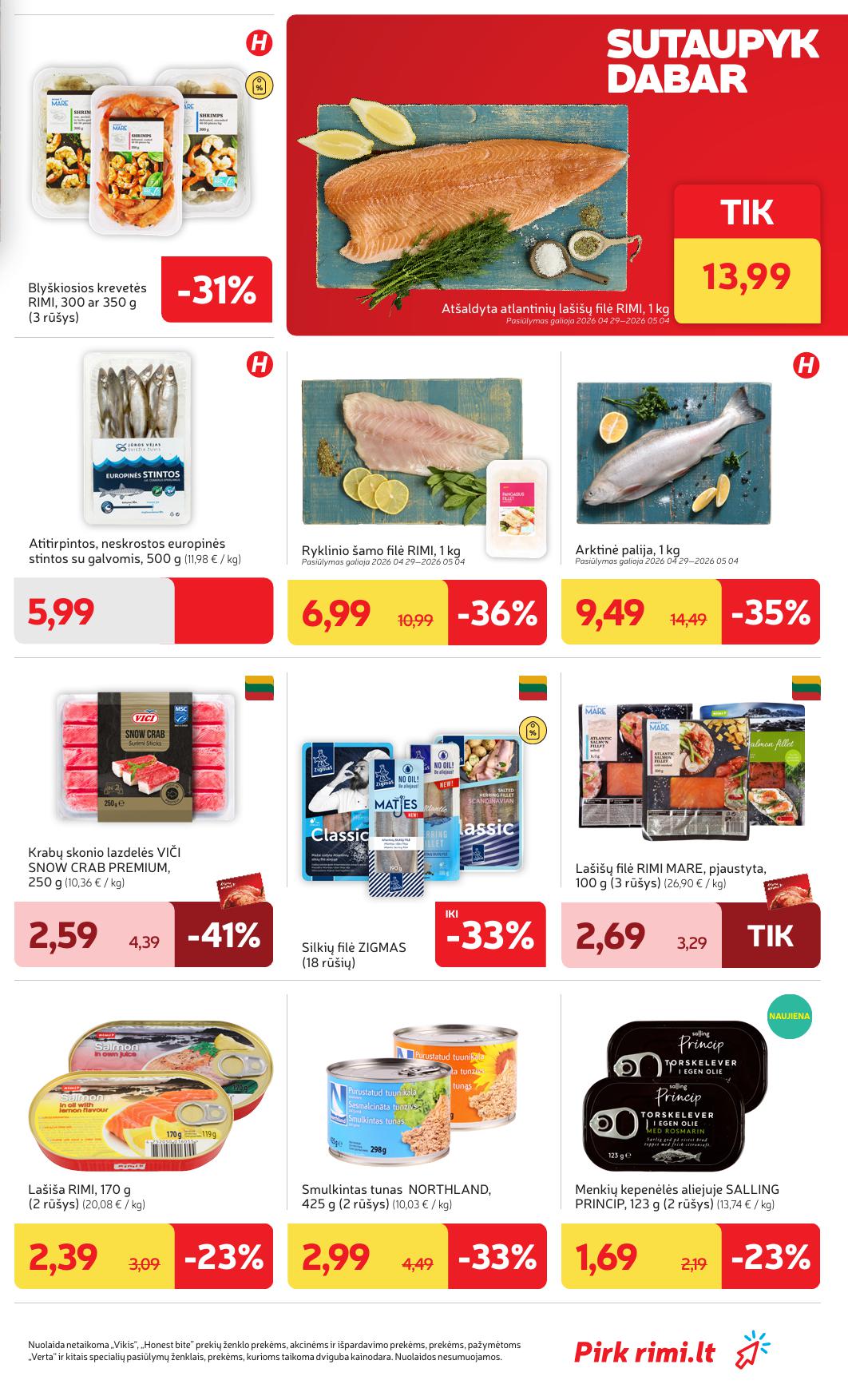 Naujausias RIMI kaininis katalogas 2026.04.28 - 2026.05.04