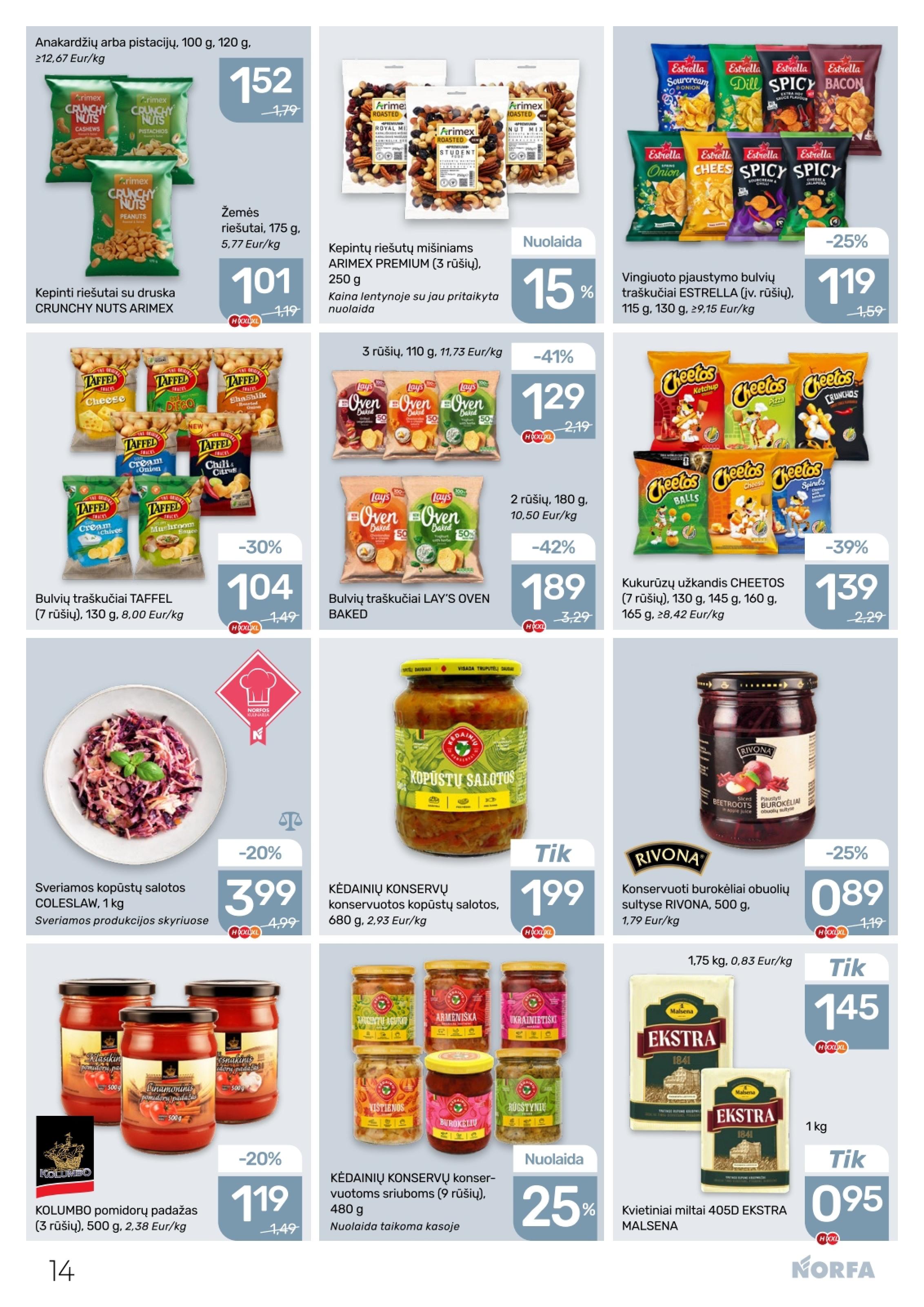 Naujausias NORFA kaininis katalogas 2026.04.30 - 2026.05.13
