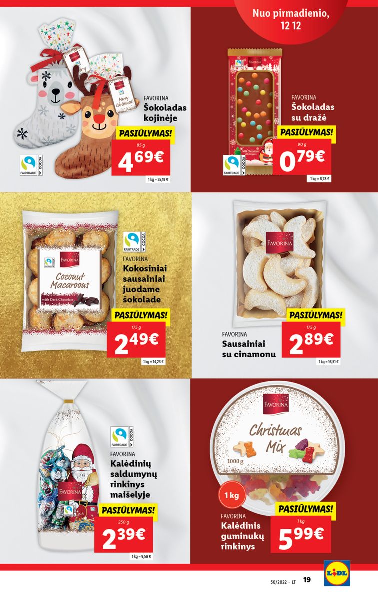 Naujausias LIDL kaininis katalogas 2022.12.12 - 2022.12.18