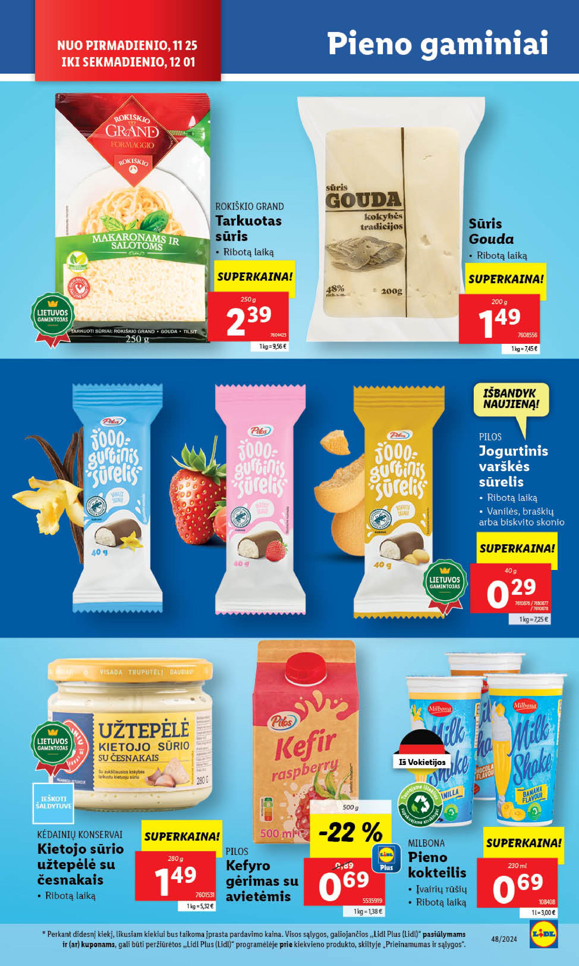Naujausias LIDL kaininis katalogas 2024.11.25 - 2024.12.01