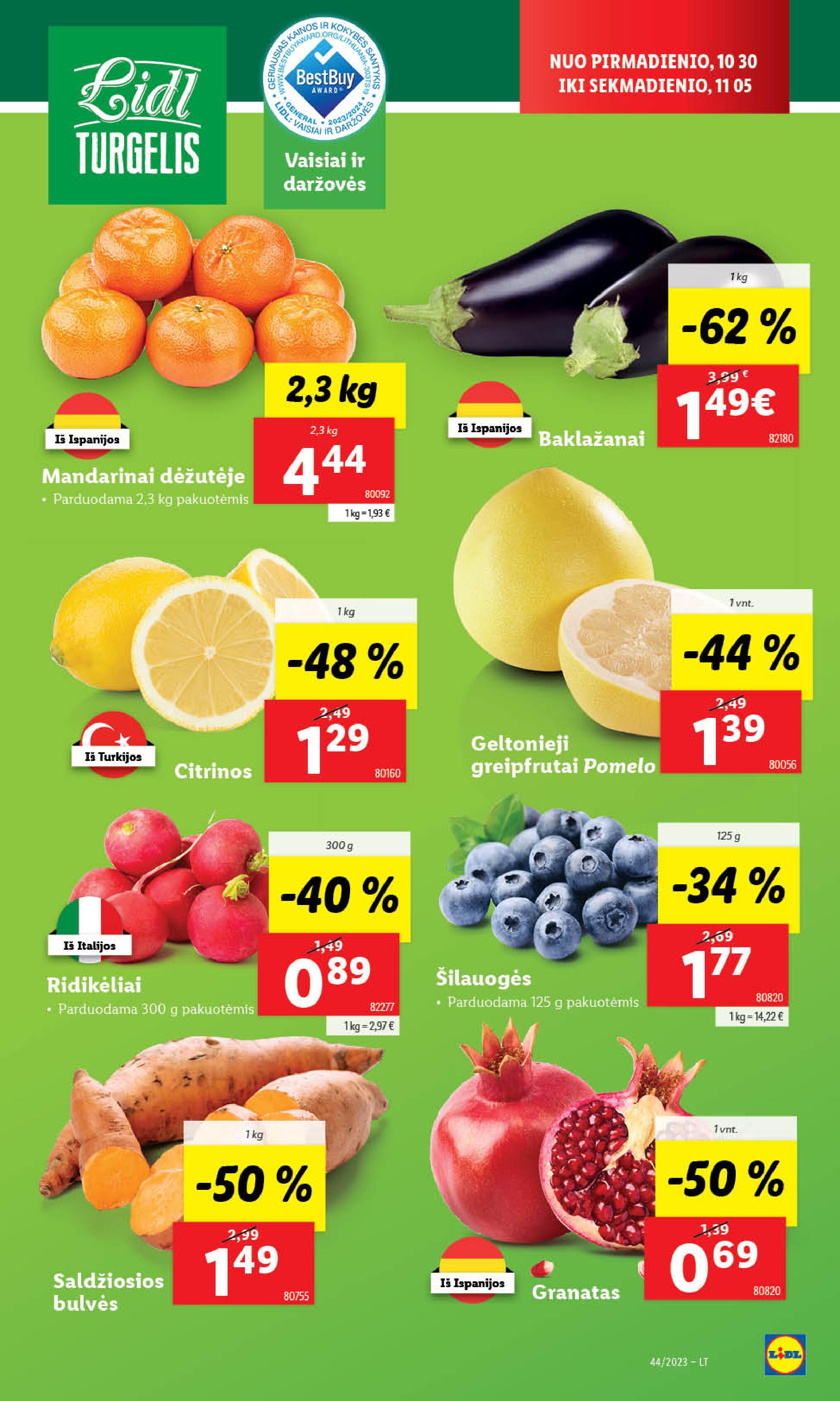 Naujausias LIDL kaininis katalogas 2023.10.30 - 2023.11.05