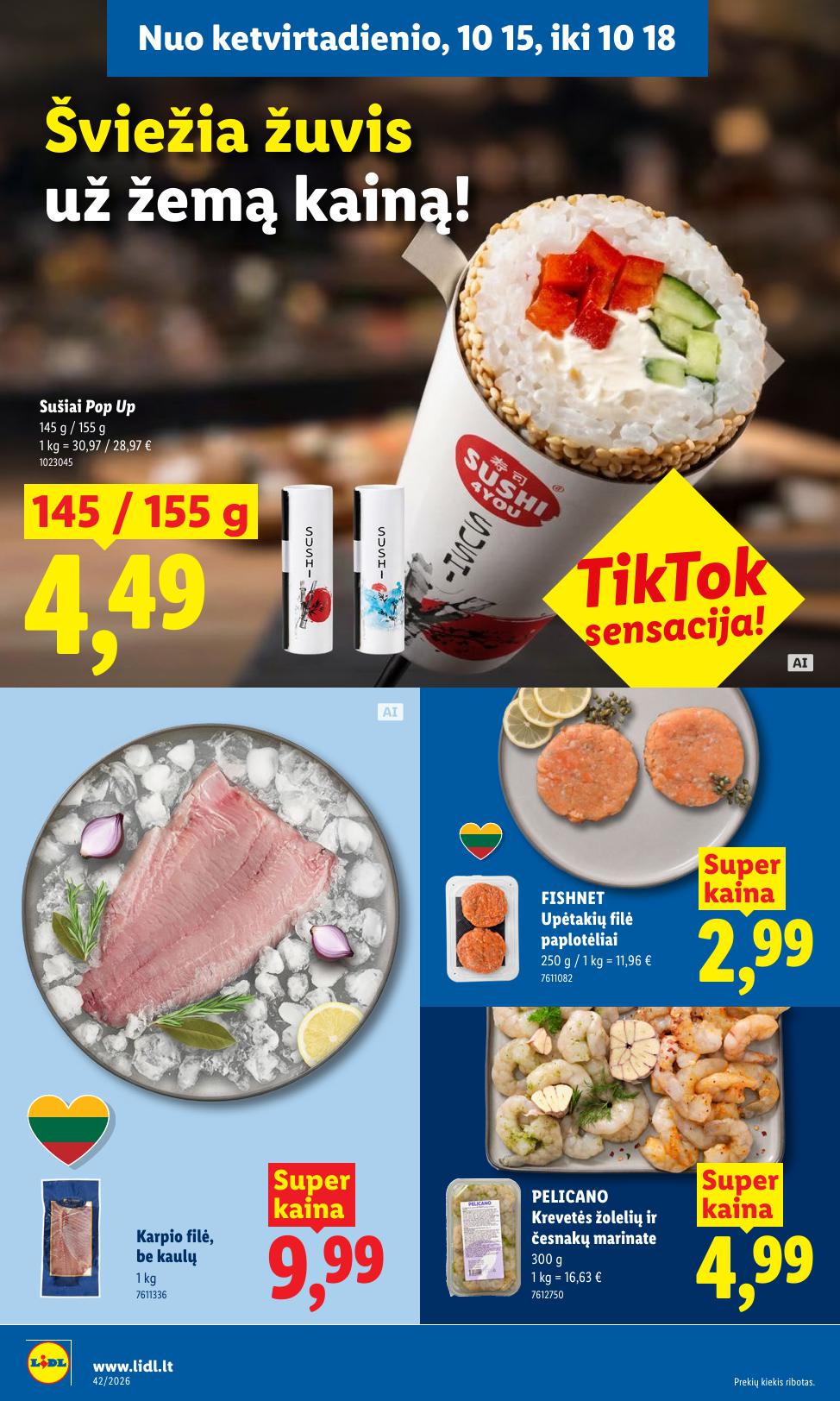Naujausias LIDL kaininis katalogas 2026.10.12 - 2026.10.18