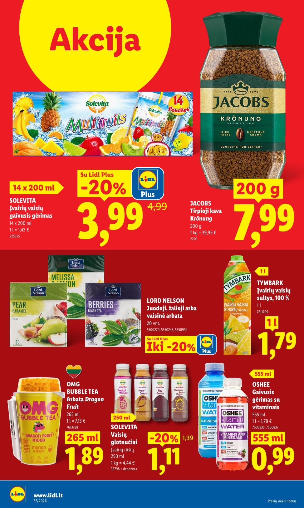Naujausias LIDL kaininis katalogas 2026.10.12 - 2026.10.18