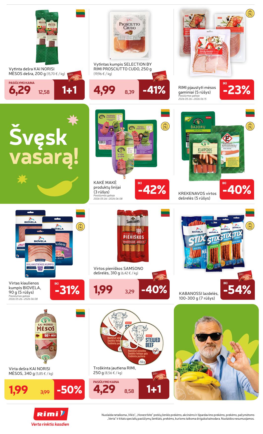 Naujausias RIMI kaininis katalogas 2026.05.26 - 2026.06.01