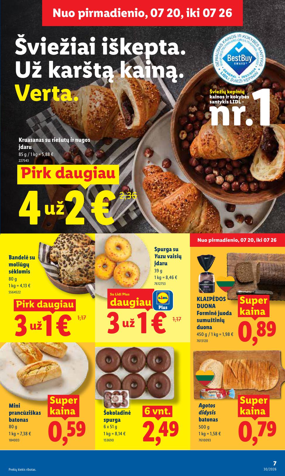 Naujausias LIDL kaininis katalogas 2026.07.20 - 2026.07.26