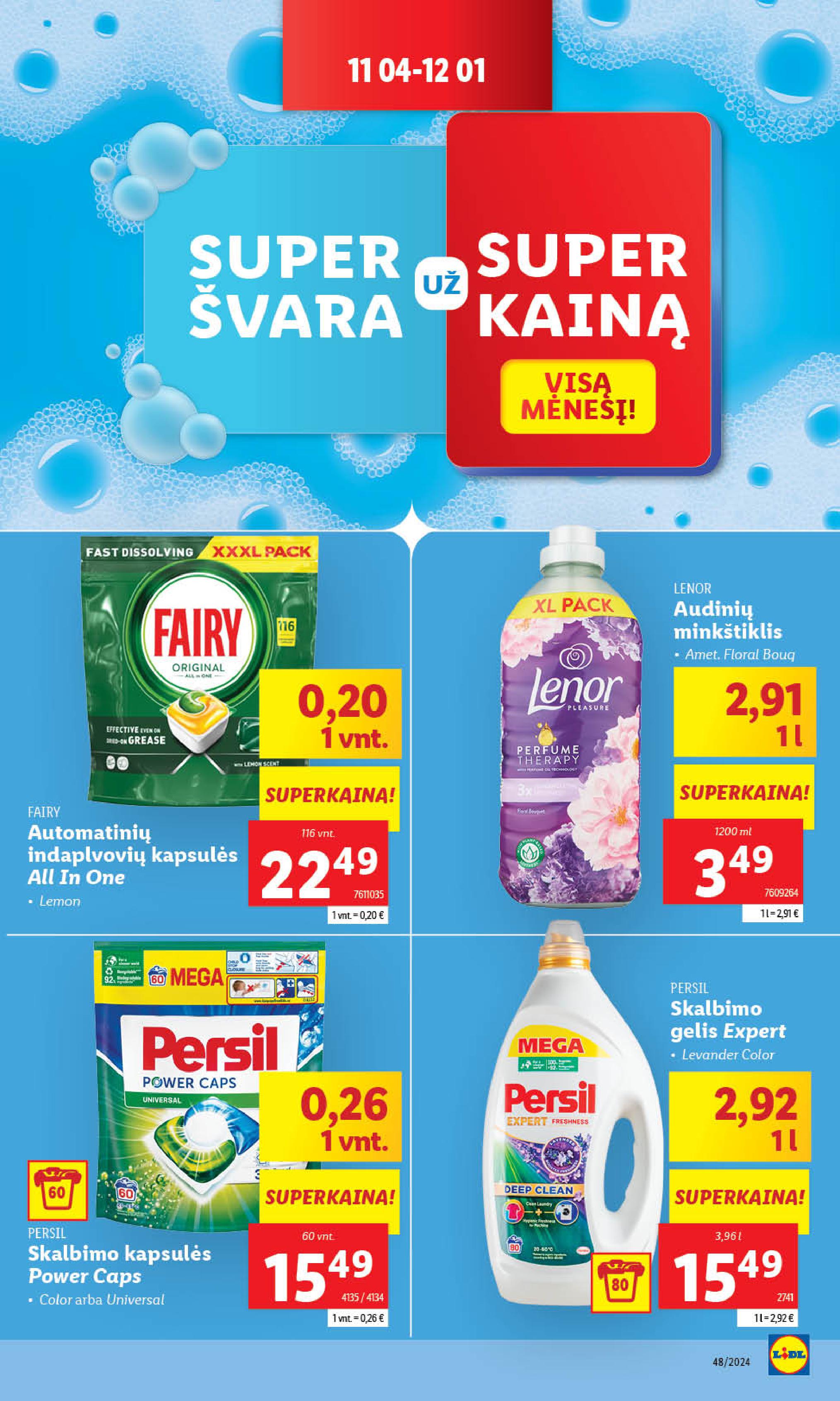 Naujausias LIDL kaininis katalogas 2024.11.25 - 2024.12.01