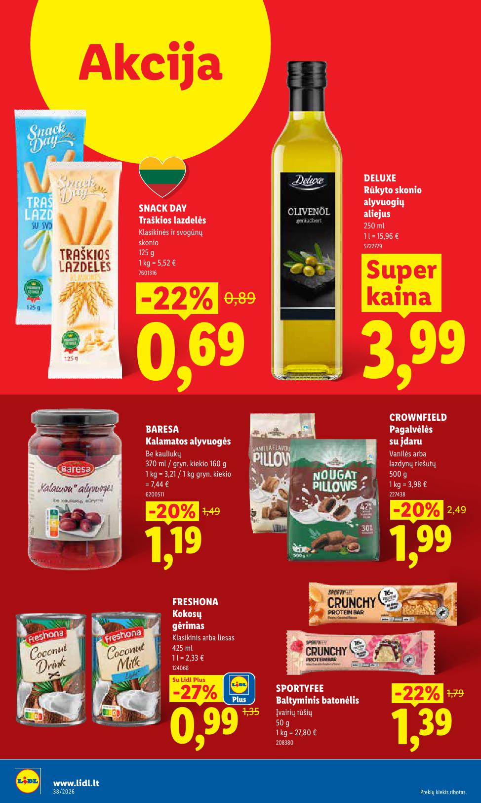 Naujausias LIDL kaininis katalogas 2026.09.14 - 2026.09.20