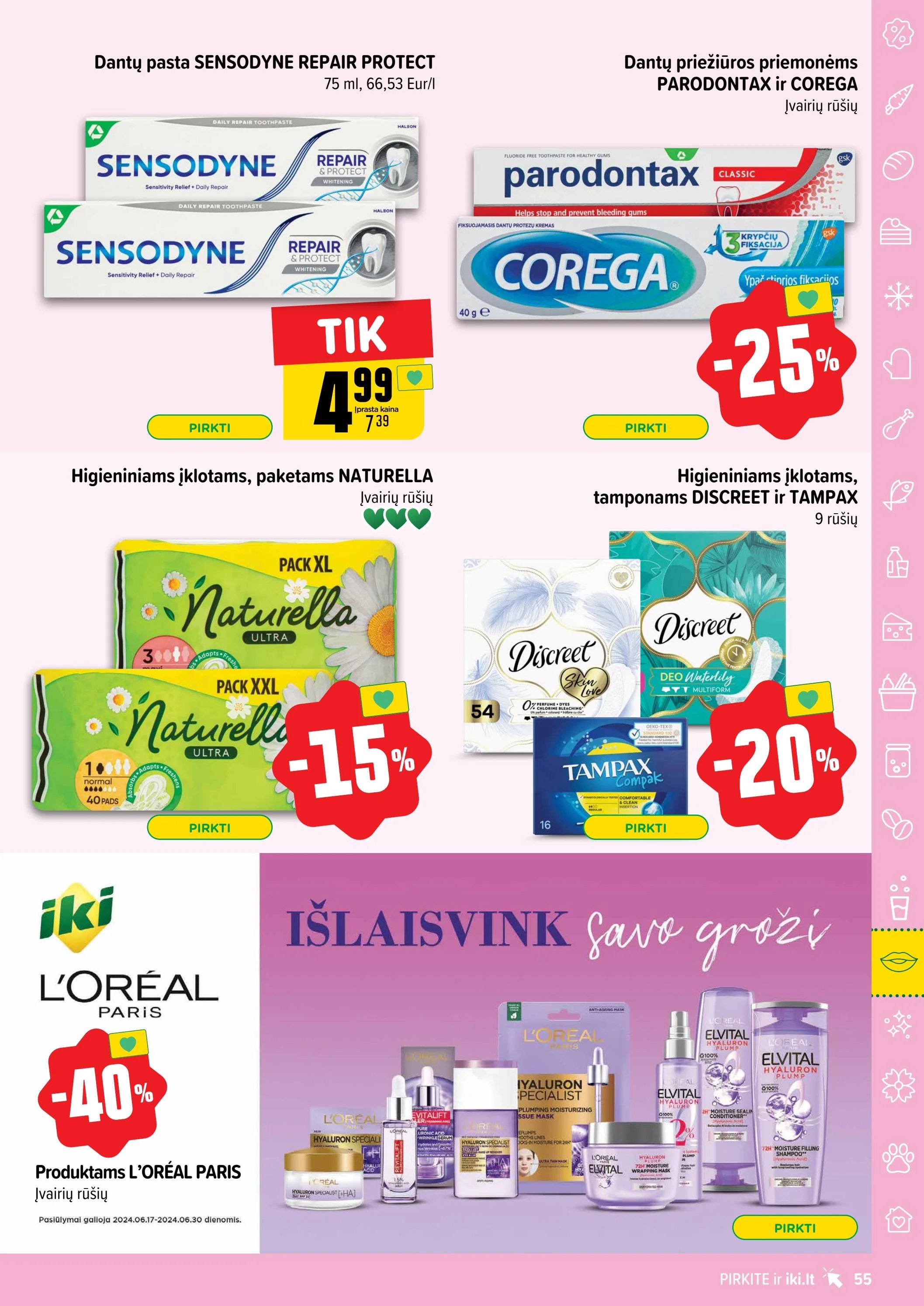 Naujausias IKI kaininis katalogas 2024.06.17 - 2024.06.23