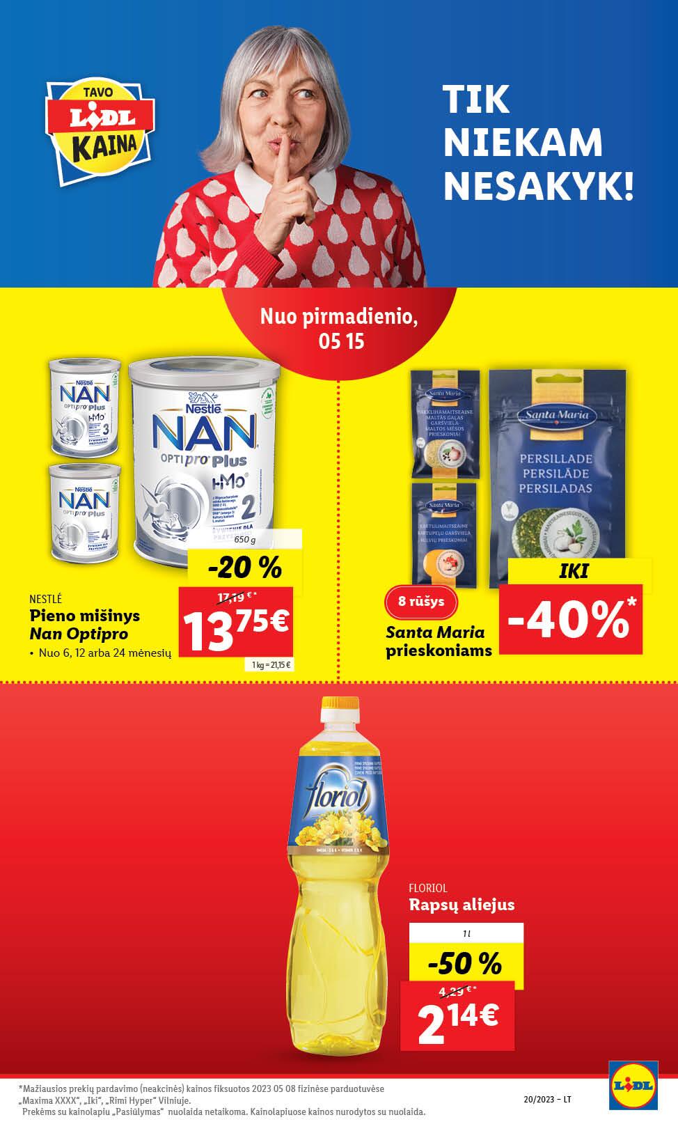 Naujausias LIDL kaininis katalogas 2023.05.15 - 2023.05.21