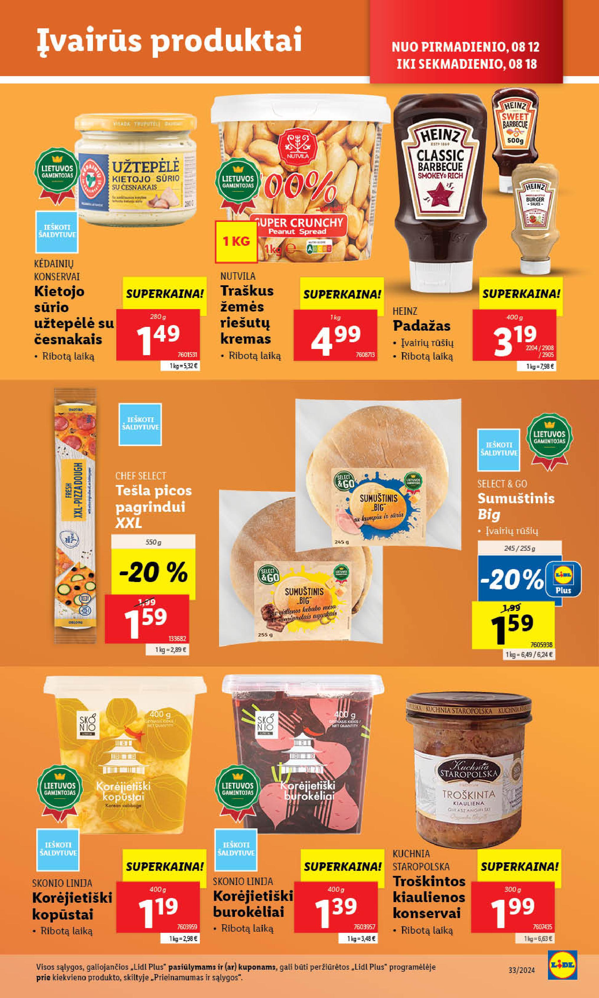 Naujausias LIDL kaininis katalogas 2024.08.12 - 2024.08.18