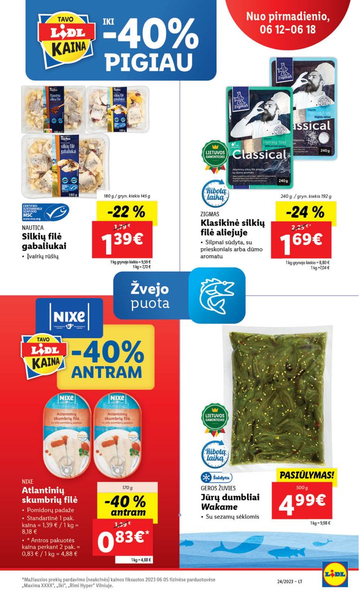 Naujausias LIDL kaininis katalogas 2023.06.12 - 2023.06.18