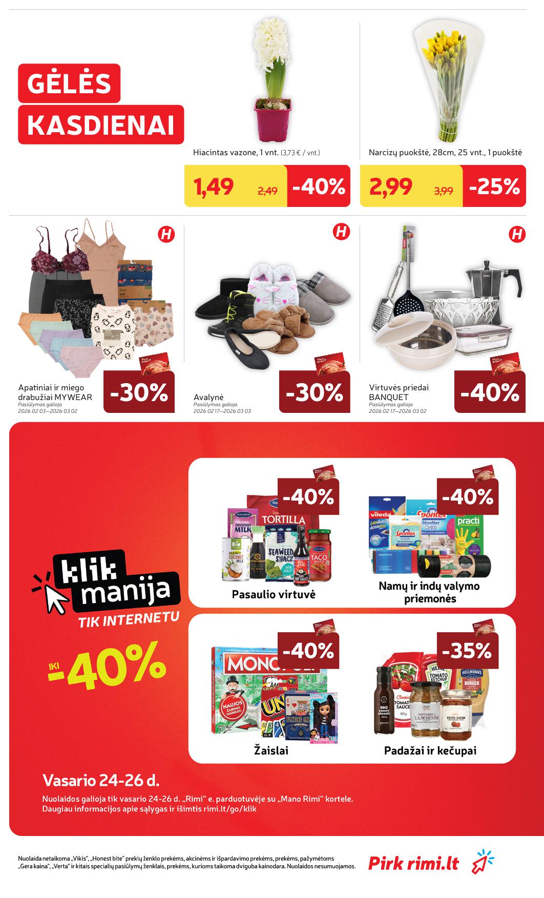 Naujausias RIMI kaininis katalogas 2026.02.24 - 2026.03.02