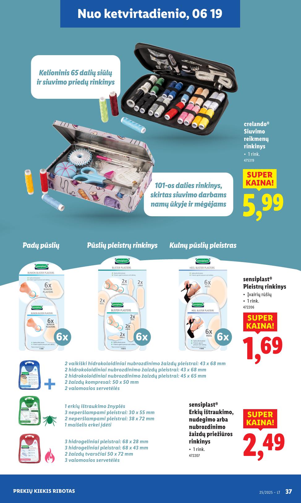 LIDL ne maisto prekių leidinys 2025.06.16 - 2025.06.22
