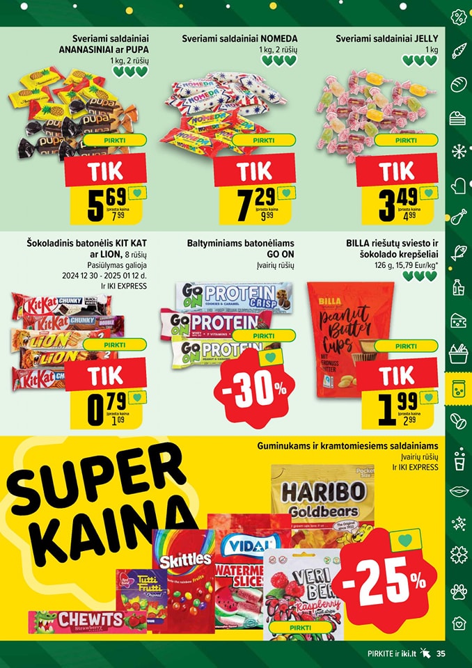 Naujausias IKI kaininis katalogas 2024.12.30 - 2025.01.05
