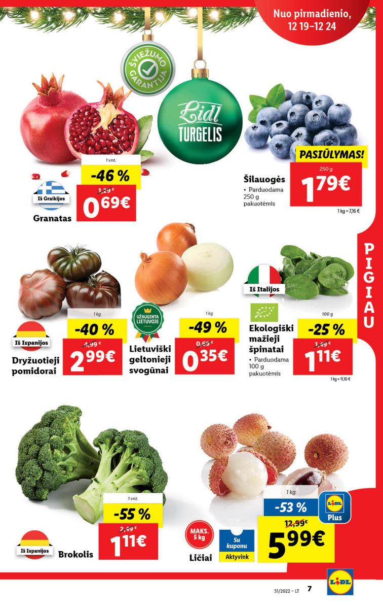 Naujausias LIDL kaininis katalogas 2022.12.19 - 2022.12.25