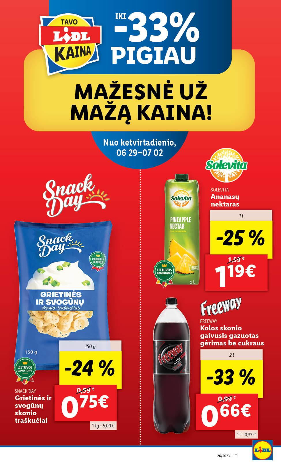 Naujausias LIDL kaininis katalogas 2023.06.26 - 2023.07.02