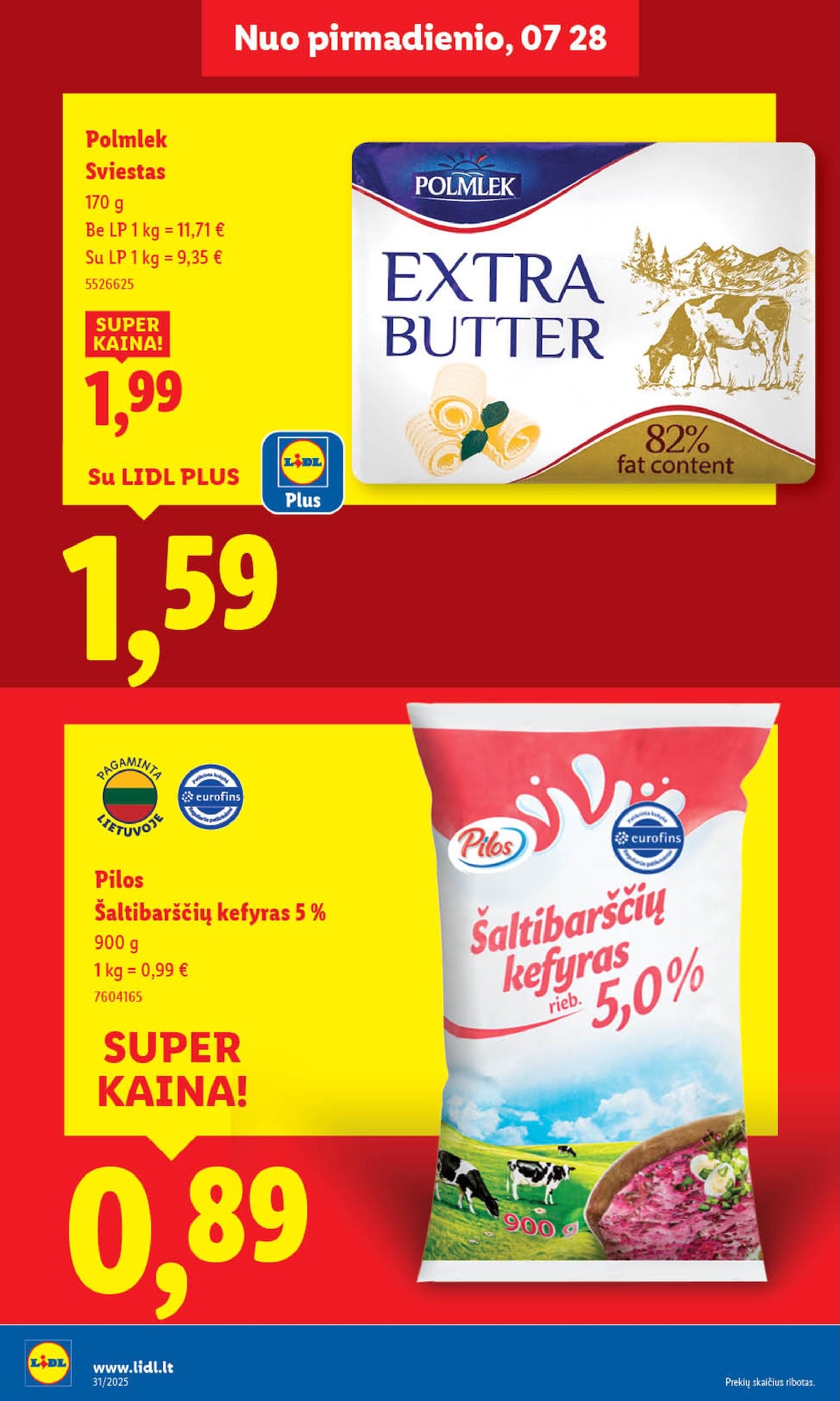 Naujausias LIDL kaininis katalogas 2025.07.28 - 2025.08.03