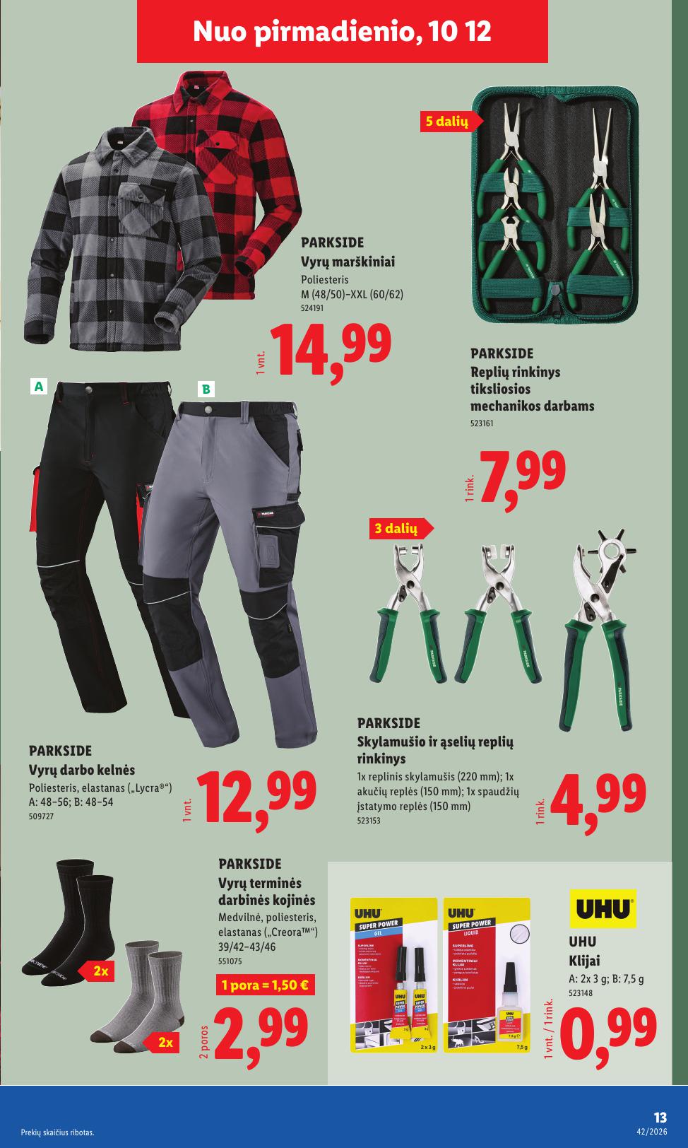 LIDL ne maisto prekių leidinys 2026.10.12 - 2026.10.18