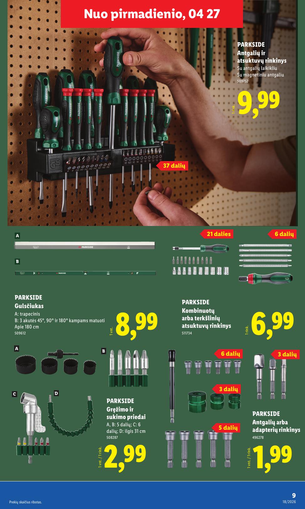 LIDL ne maisto prekių leidinys 2026.04.27 - 2026.05.03