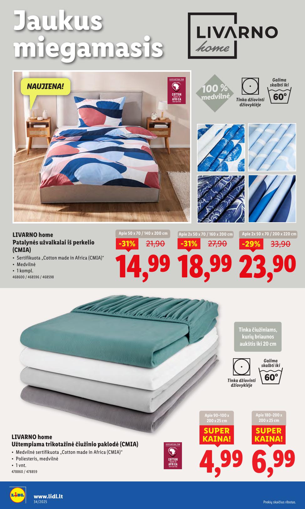 LIDL ne maisto prekių leidinys 2025.08.18 - 2025.08.24