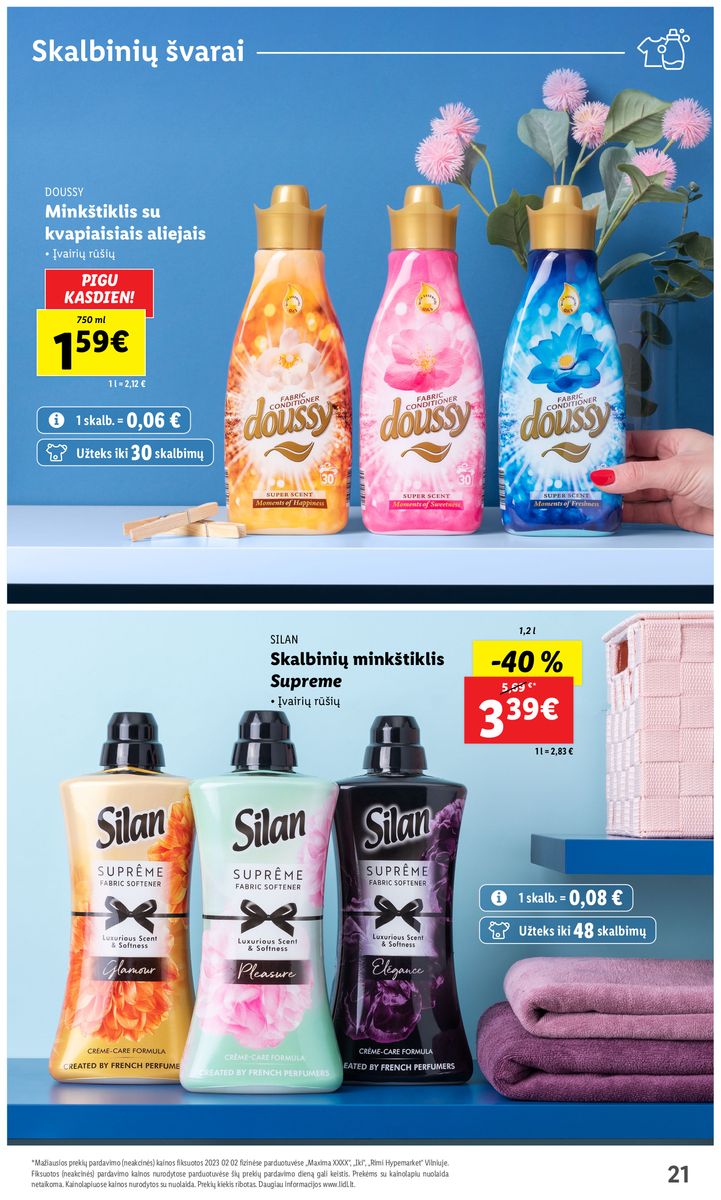 LIDL švaros prekių katalogas "Švaros festivalis" galioja nuo 2023.02.09