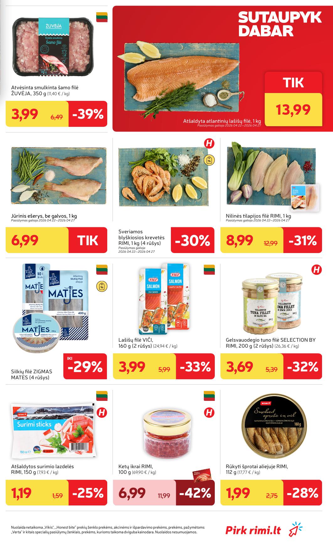 Naujausias RIMI kaininis katalogas 2026.04.21 - 2026.04.27
