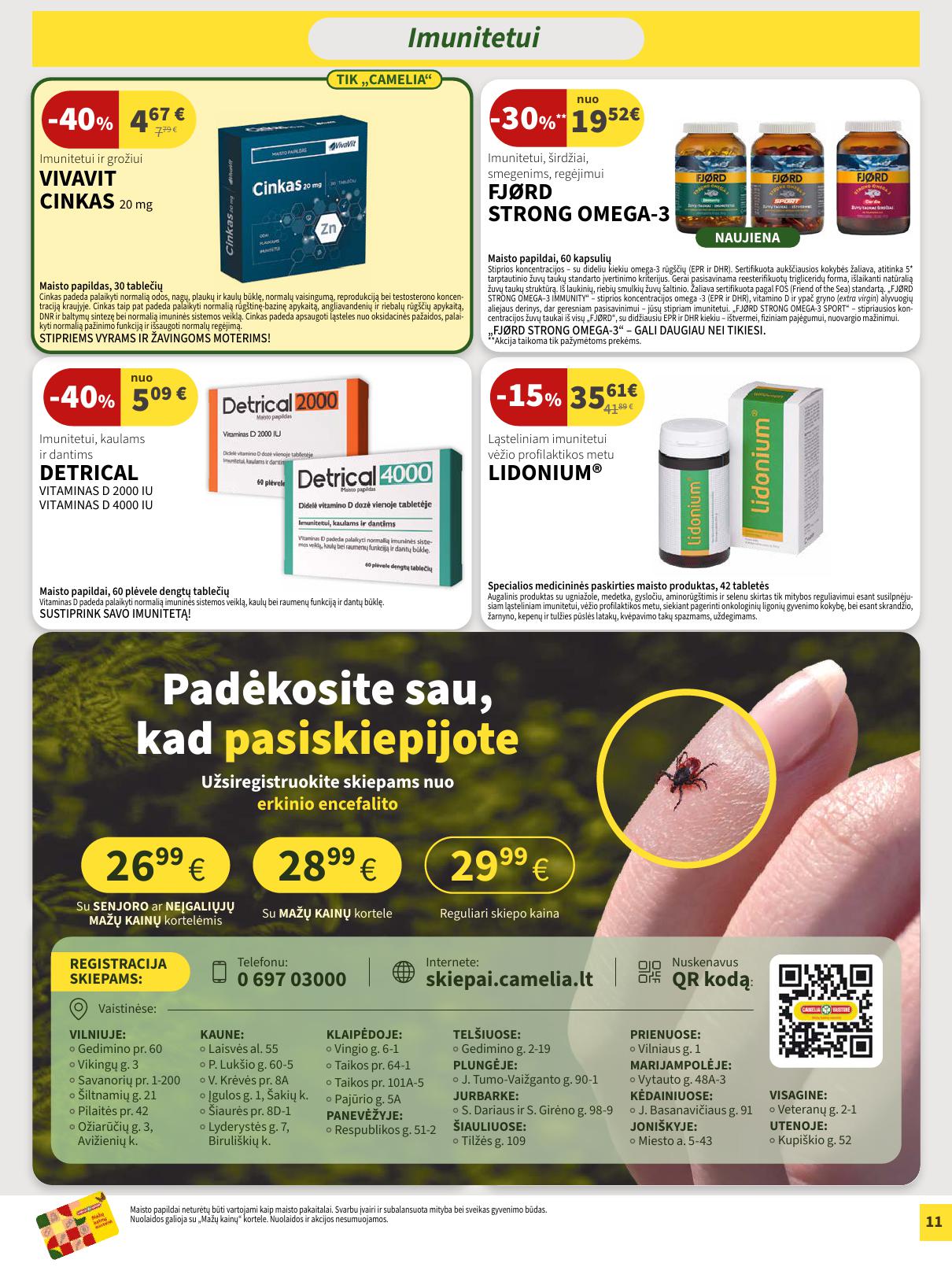 Naujas CAMELIA leidinys nuo 2026.09.01 iki 2026.09.30