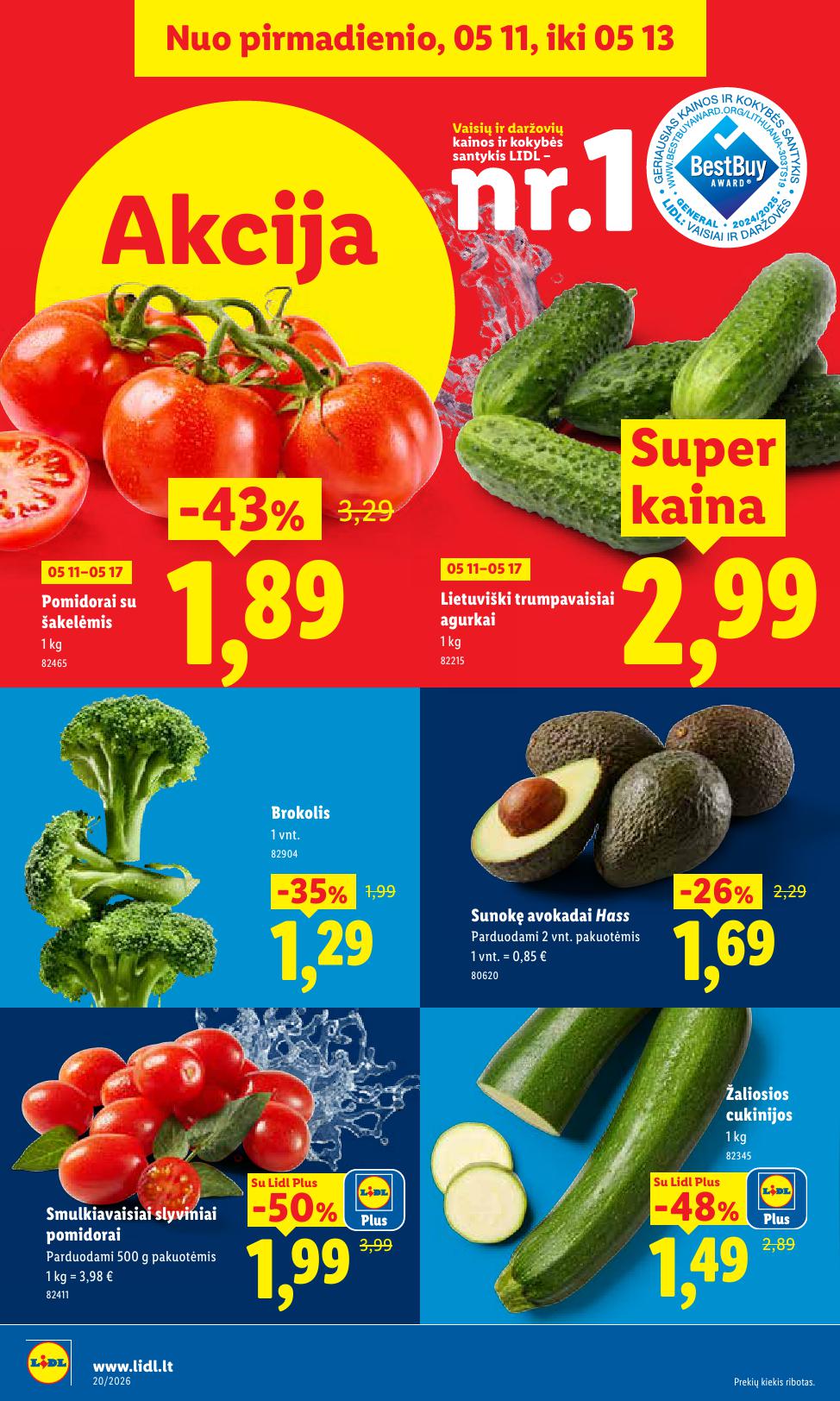 Naujausias LIDL kaininis katalogas 2026.05.11 - 2026.05.17