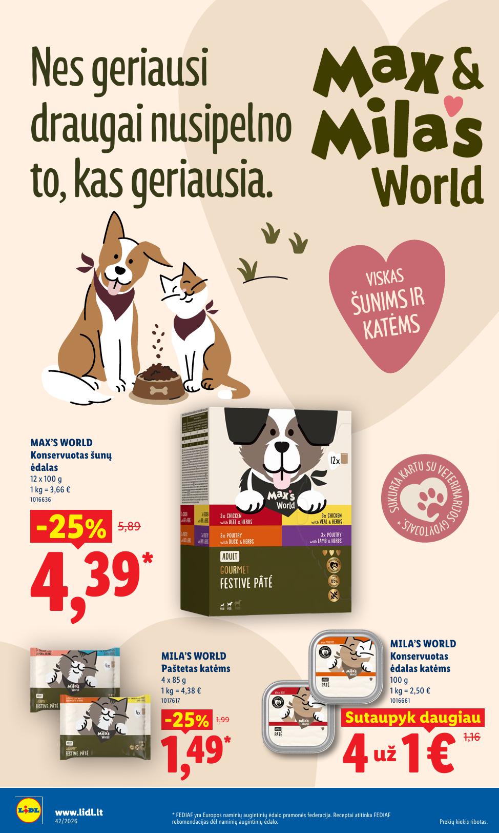 Naujausias LIDL kaininis katalogas 2026.10.12 - 2026.10.18