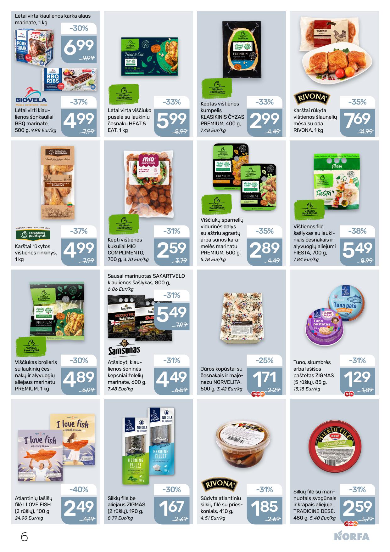 Naujausias NORFA kaininis katalogas 2026.03.05 - 2026.03.18