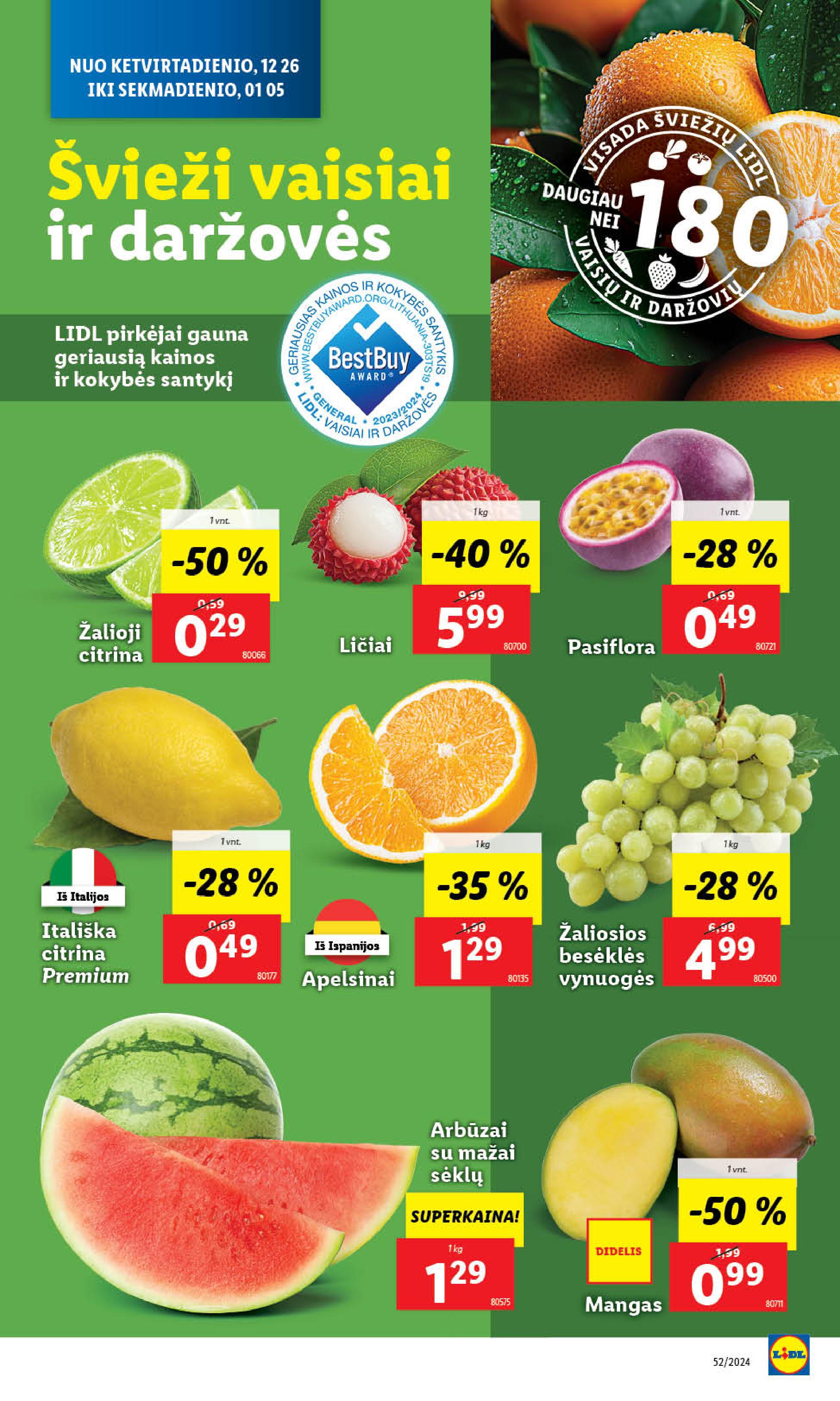 Naujausias LIDL kaininis katalogas 2024.12.26 - 2024.12.31